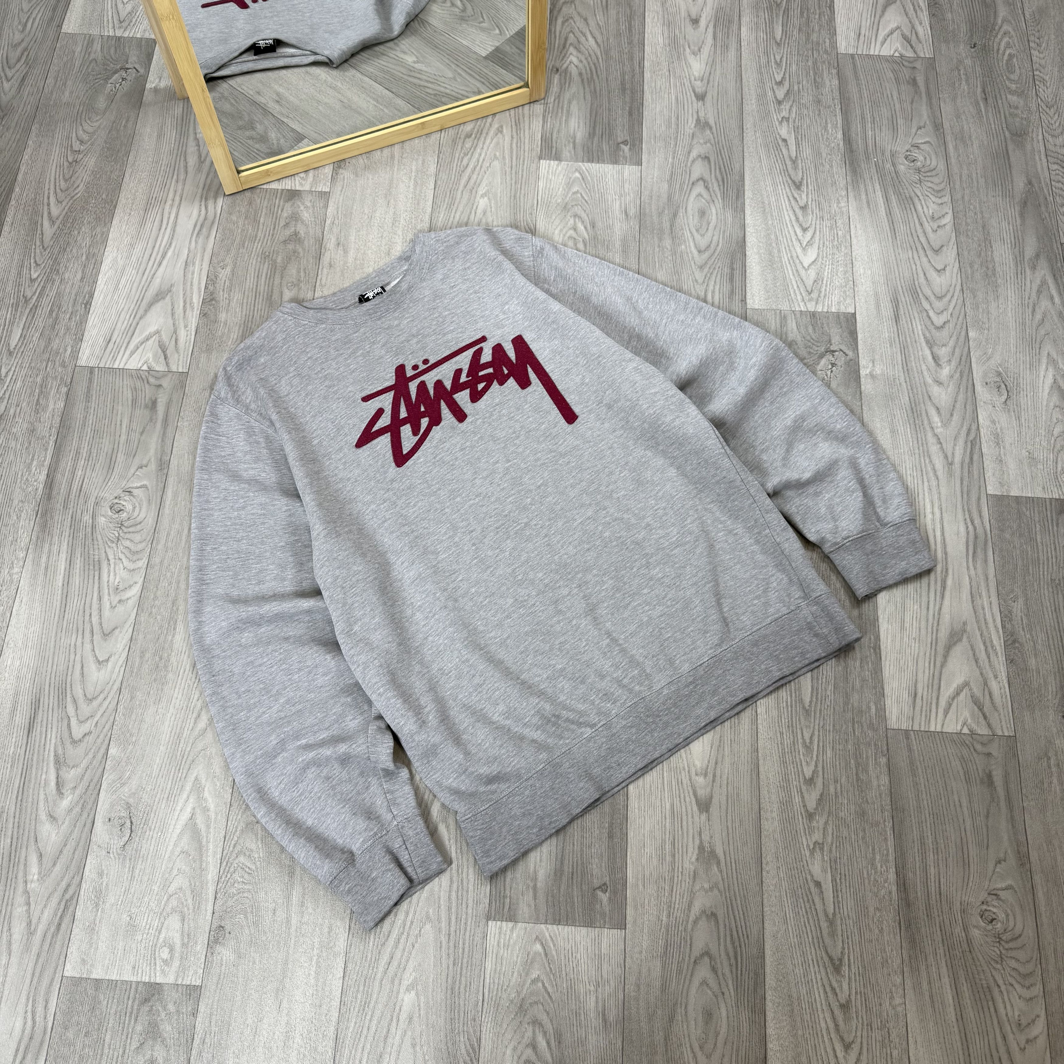 Stussy Vintage Stussy 90s Embroidered Grey Crewneck Sweatshirt Size US XL / EU 56 / 4 - 2 Thumbnail