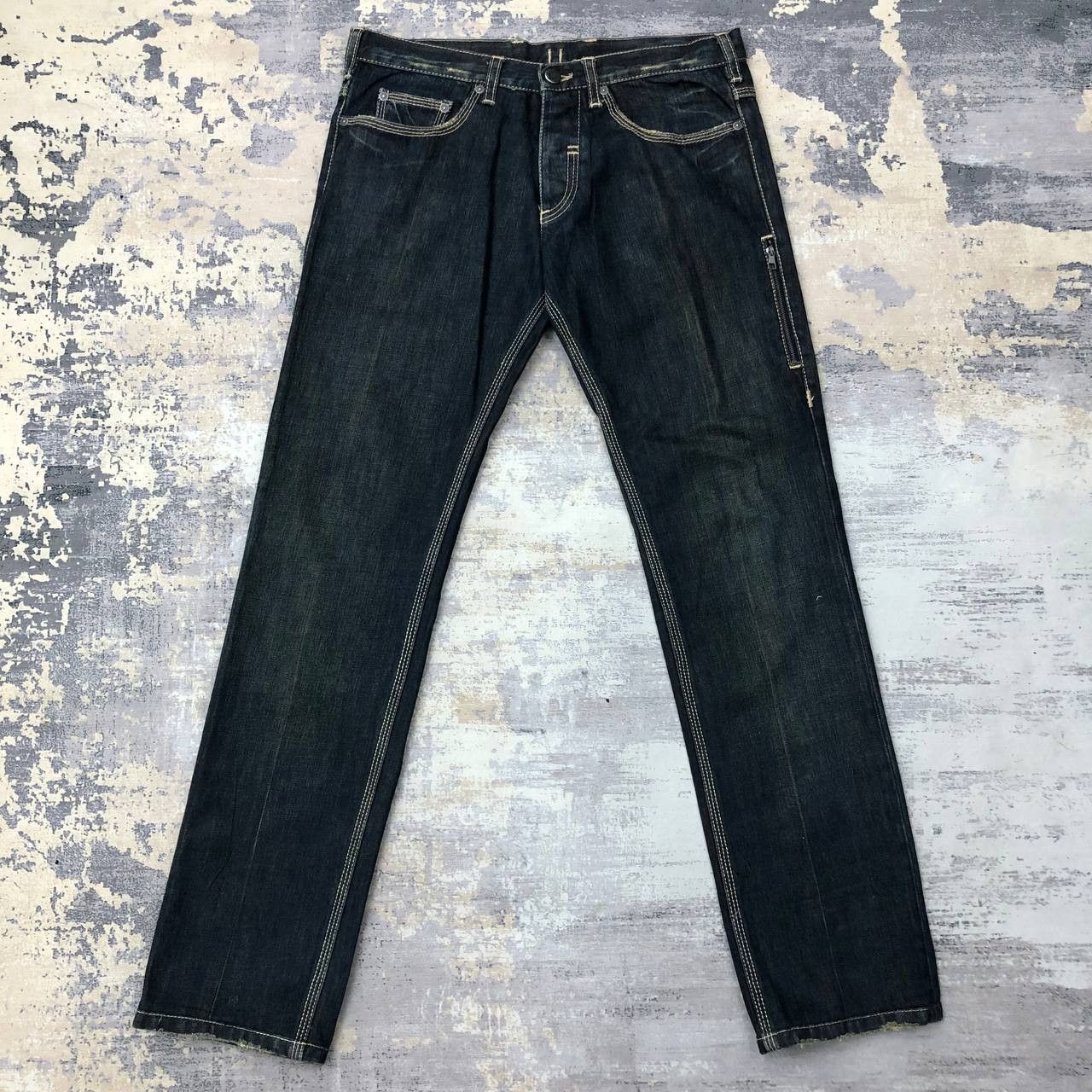Indigo P248 INDIGO X NEIL BARRETT SKINNY JEANS Size US 33 - 1 Thumbnail