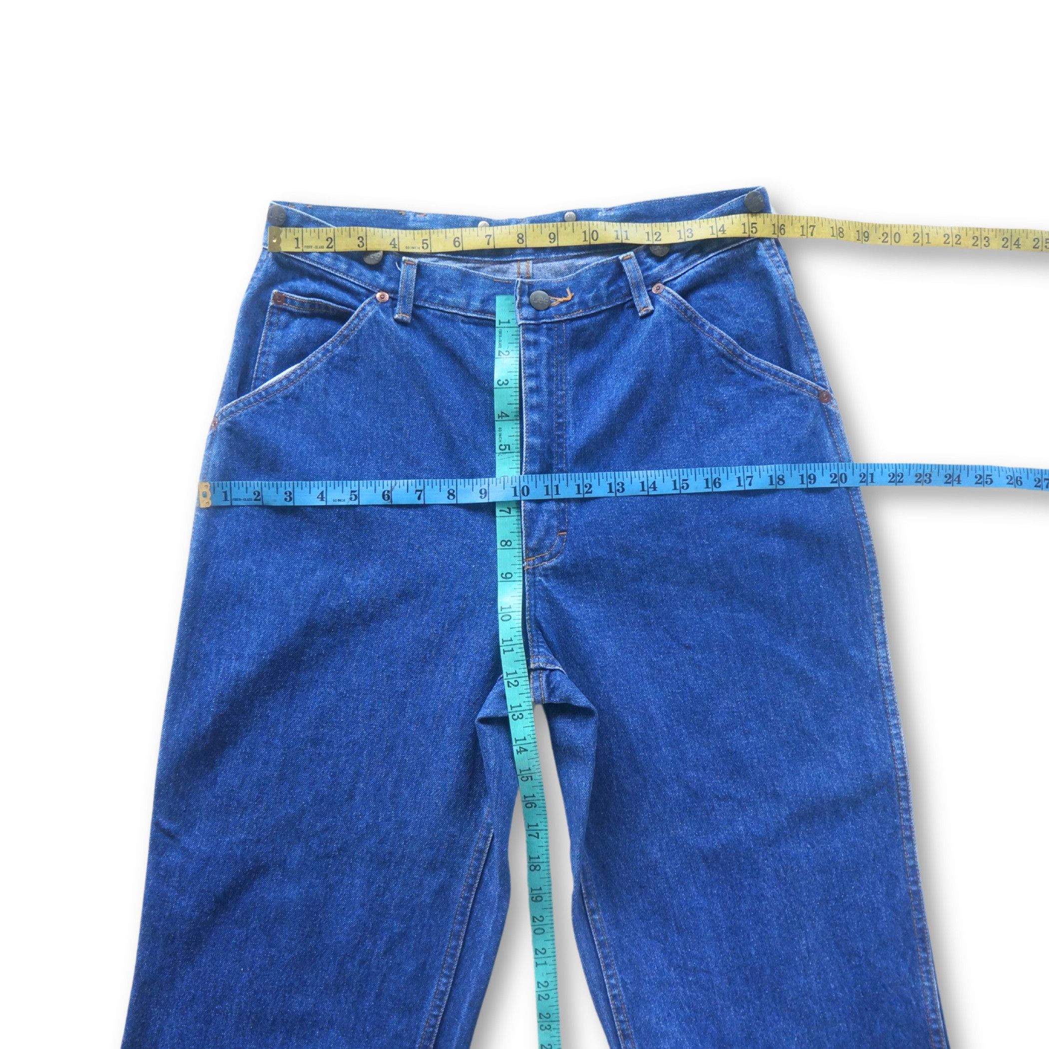 Lee LEE Baggy High Waisted Blue Jeans Size US 33 - 9 Thumbnail