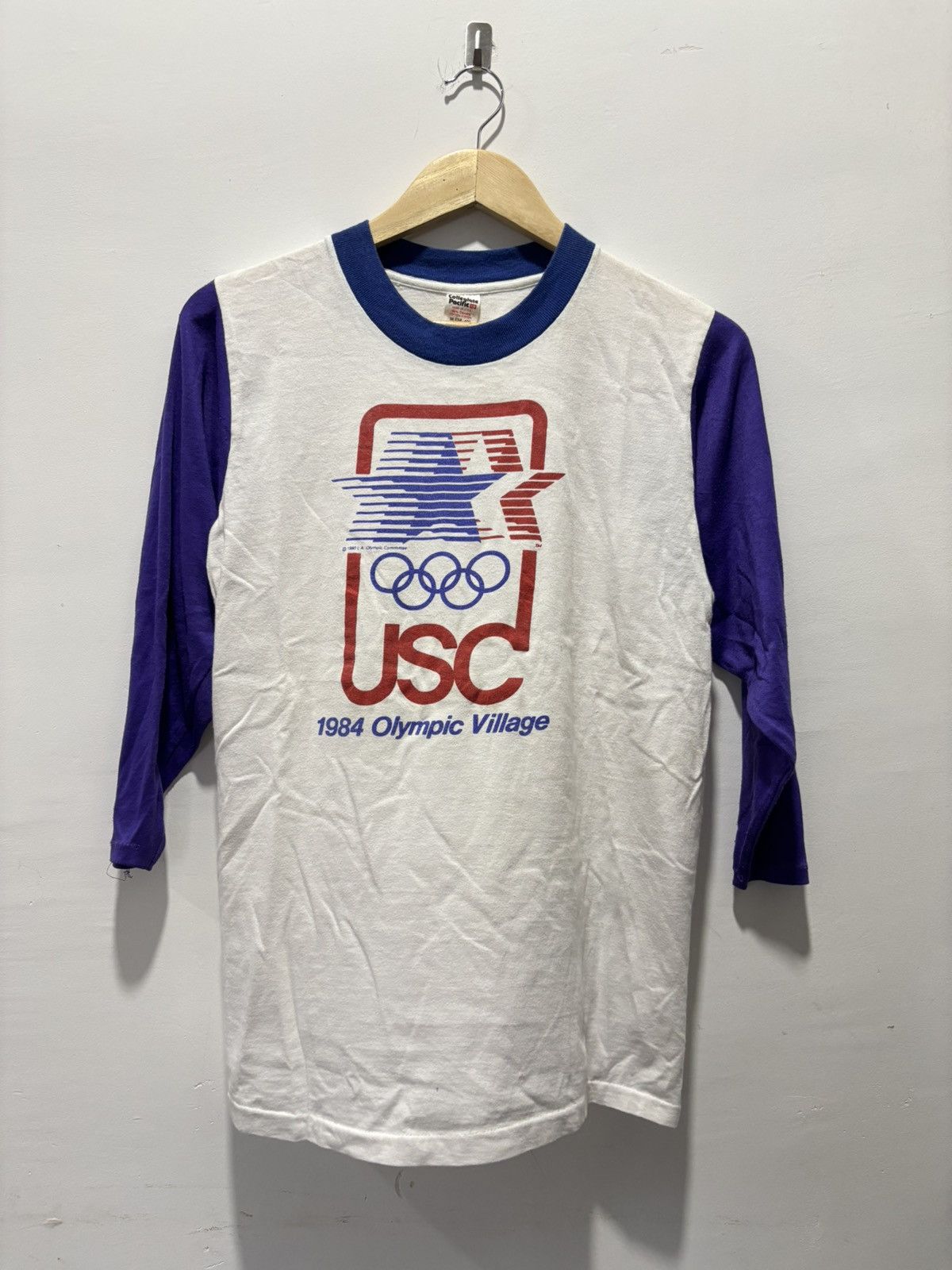 USA Olympics × Vintage Vintage 1984 Olympics Raglan Shirt Size US M / EU 48-50 / 2 - 1 Thumbnail