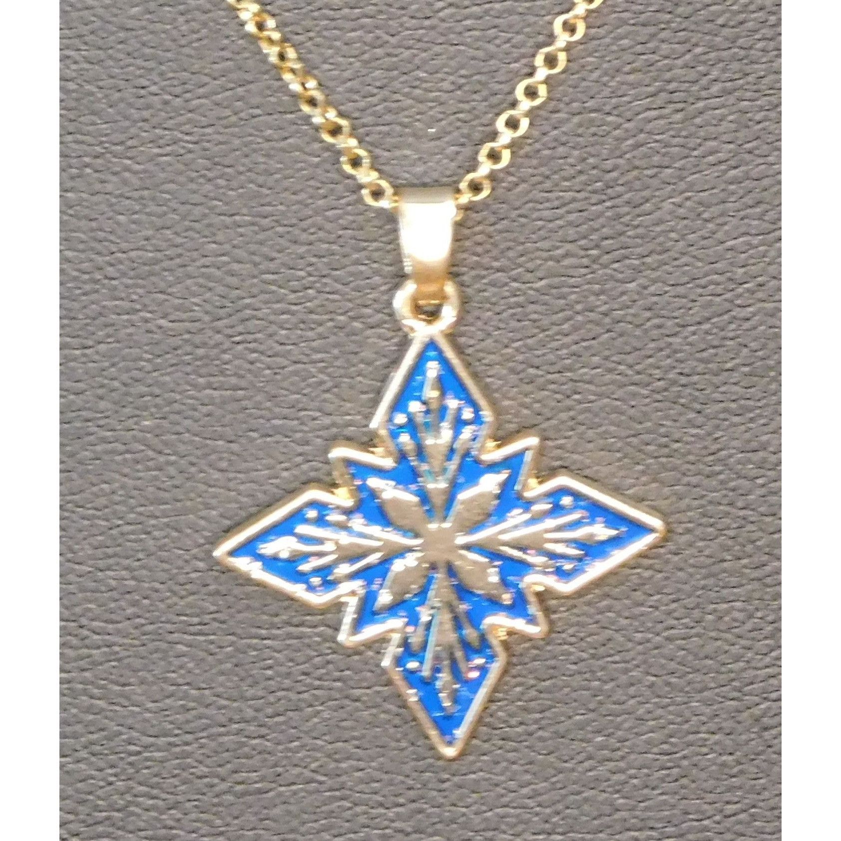 Other Blue And Gold Tone Snowflake Pendant Necklace Size ONE SIZE - 3 Thumbnail