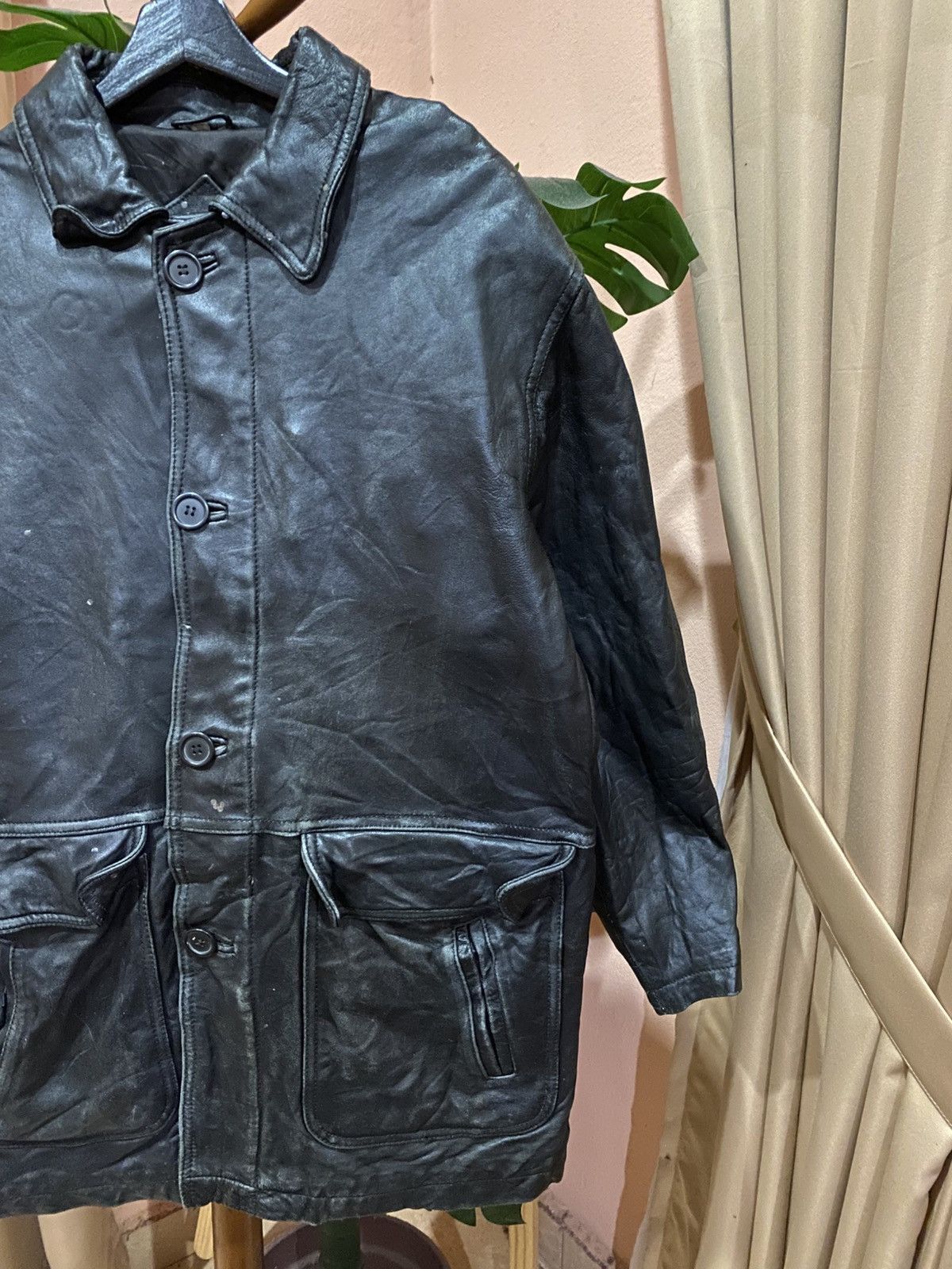 Other Vintage Korean-Made Black Leather Field Jacket – Lambskin Size US M / EU 48-50 / 2 - 4 Thumbnail
