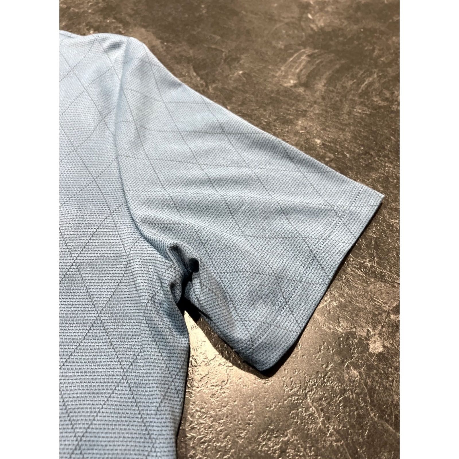 Vintage Ambition Polo Shirt Blue Mens XL Short Sleeve Casual Golf Moisture Wicking Stretch Button Collared Regular Cotton Polyester Size US XL / EU 56 / 4 - 2 Thumbnail