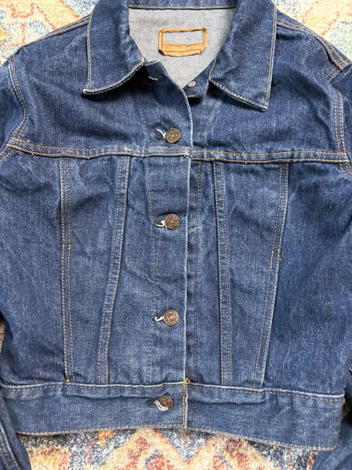 Levi's Vintage 80s Levi’s Darkwash Denim Jacket Small Size S / US 4 / IT 40 - 4 Thumbnail