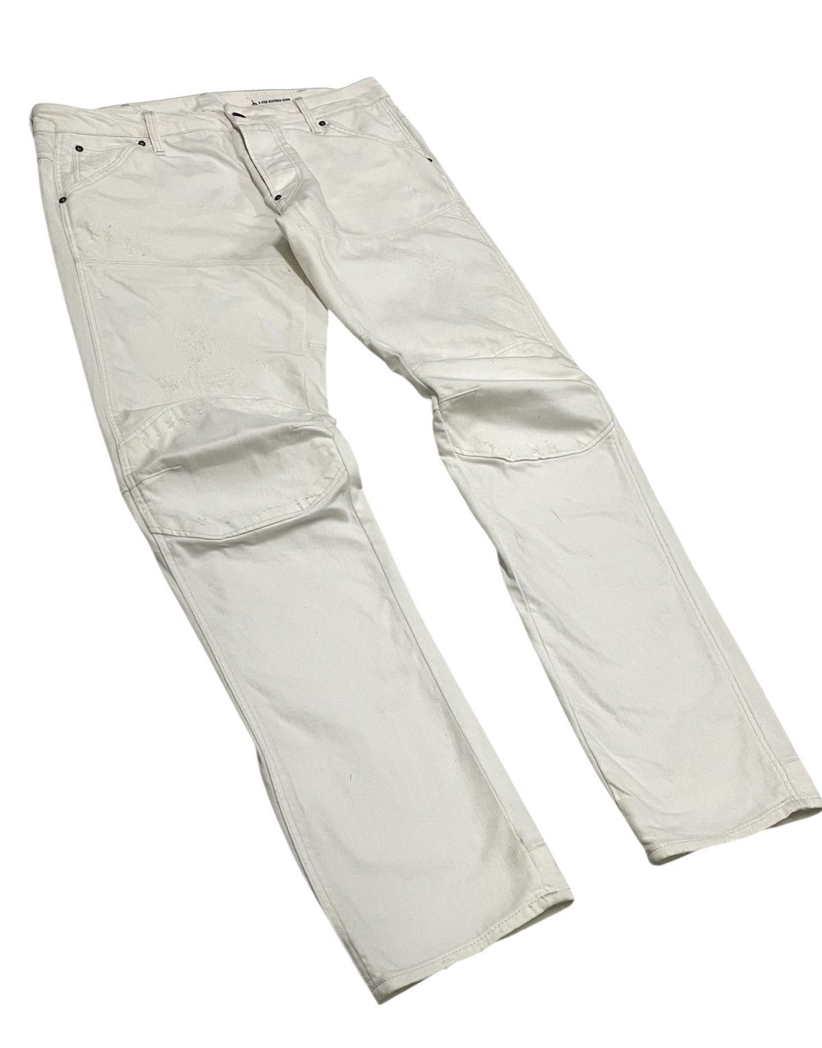 G-Star Gstar Raw 3D Bikers Jeans Distressed Style Size US 34 / EU 50 - 2 Thumbnail
