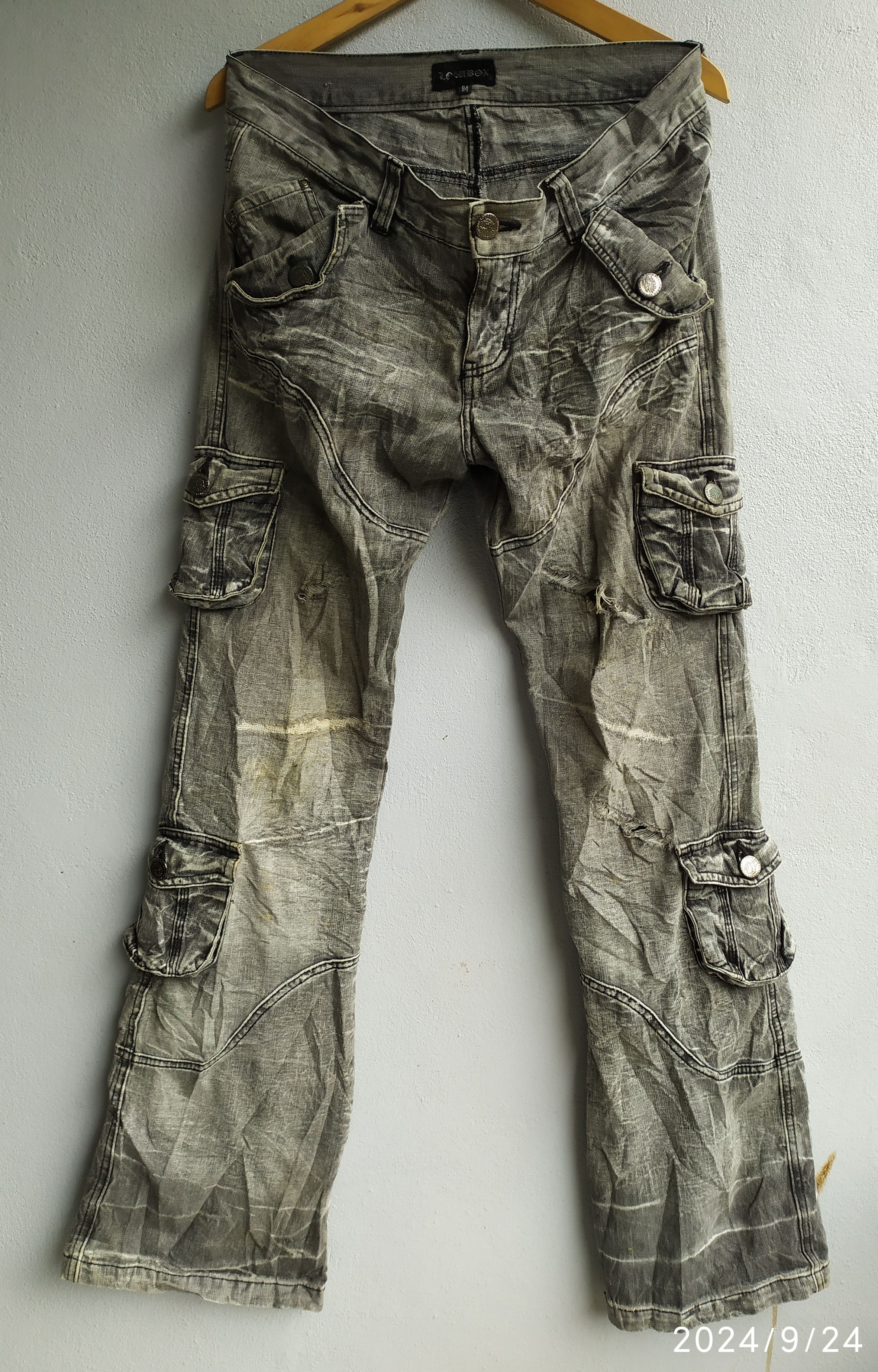 20471120 × If Six Was Nine × Japanese Brand Seditionaries Lowbox Flared Multipocket Denim Size US 31 - 1 Thumbnail