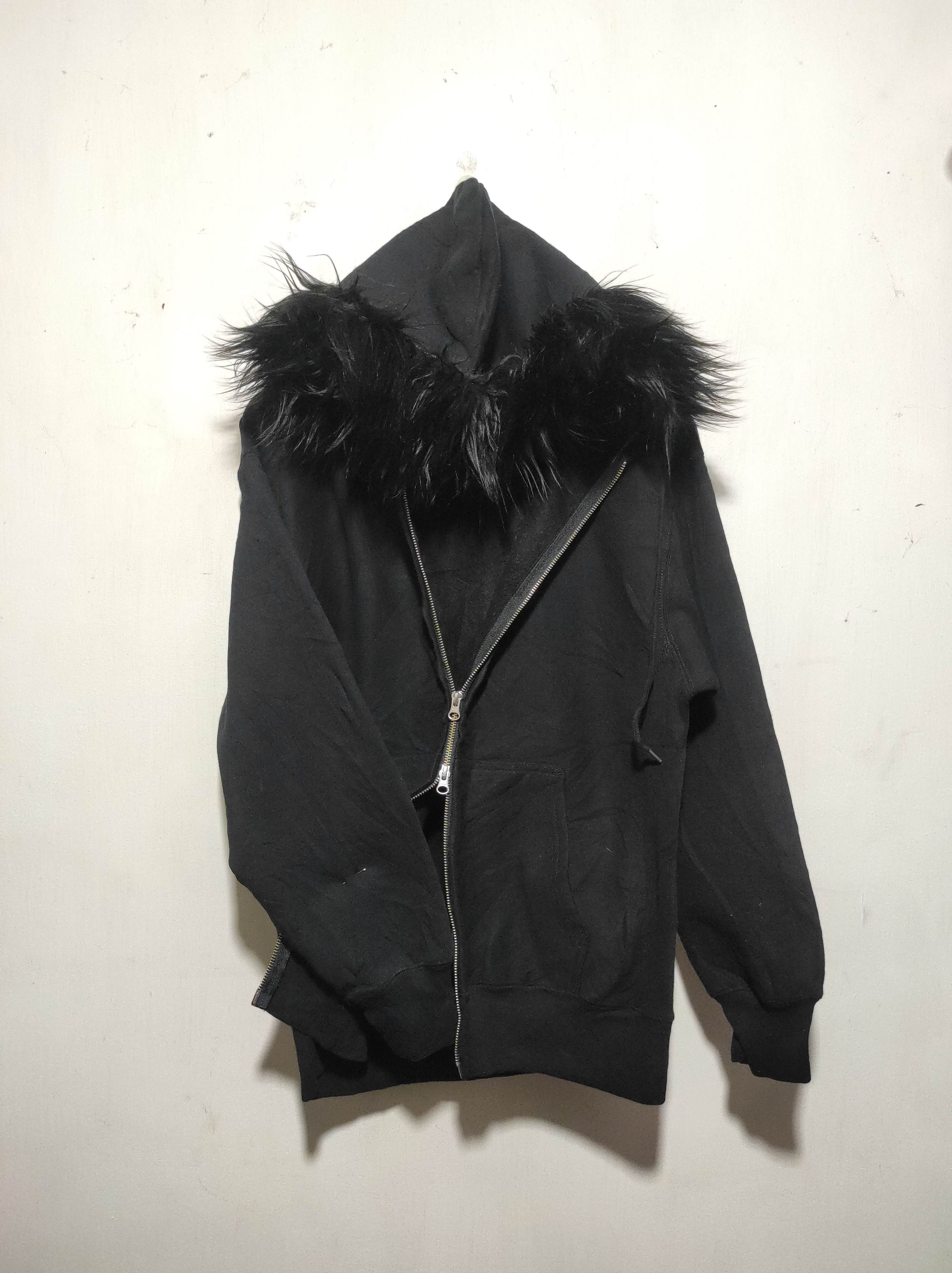 If Six Was Nine United Athle Black Double Zip Fur Hoodie IfSixWasNine style Size US L / EU 52-54 / 3 - 2 Thumbnail