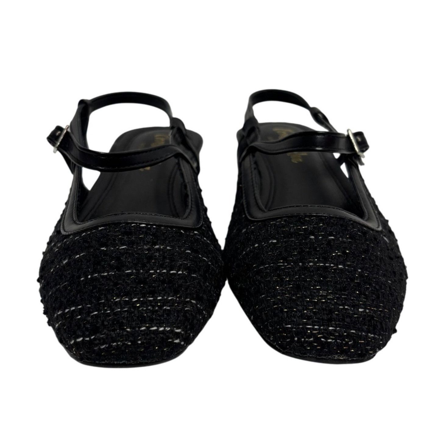 Other CHASE + CHLOE / Enki-1 / Black / Glitter/ Slingback Flats Size US 10 / IT 40 - 3 Thumbnail
