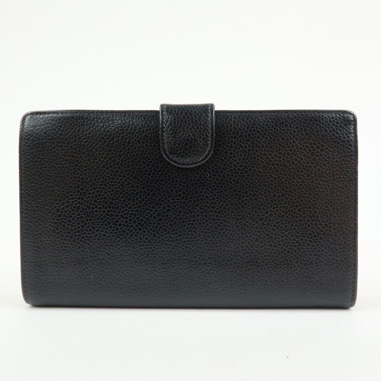 Chanel Chanel CC Logo Caviar Leather Wallet Black Size ONE SIZE - 2 Thumbnail