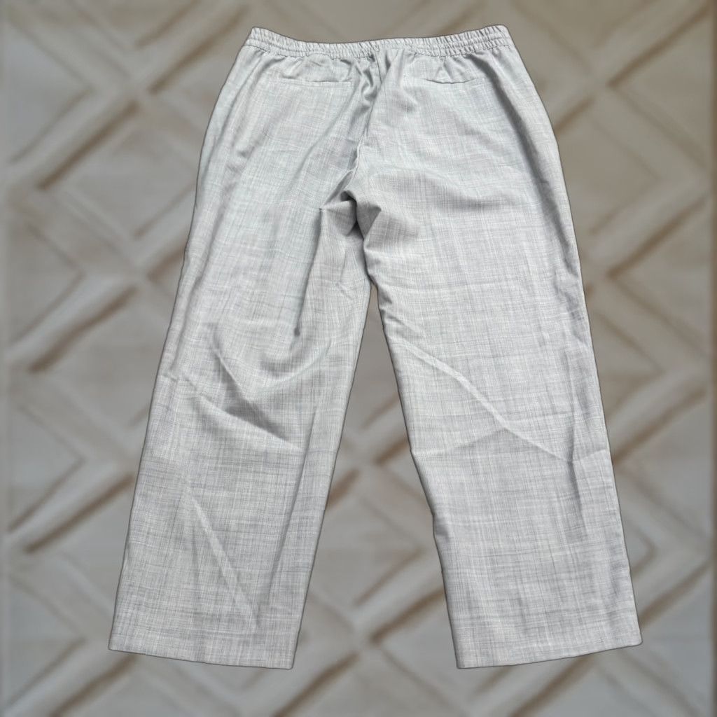 Banana Republic VINTAGE? No — Banana Republic Wool Blend Pull On Tapered Leg Trouser Pants Womens Large Gray Size 36" / US 14 / IT 50 - 1 Thumbnail