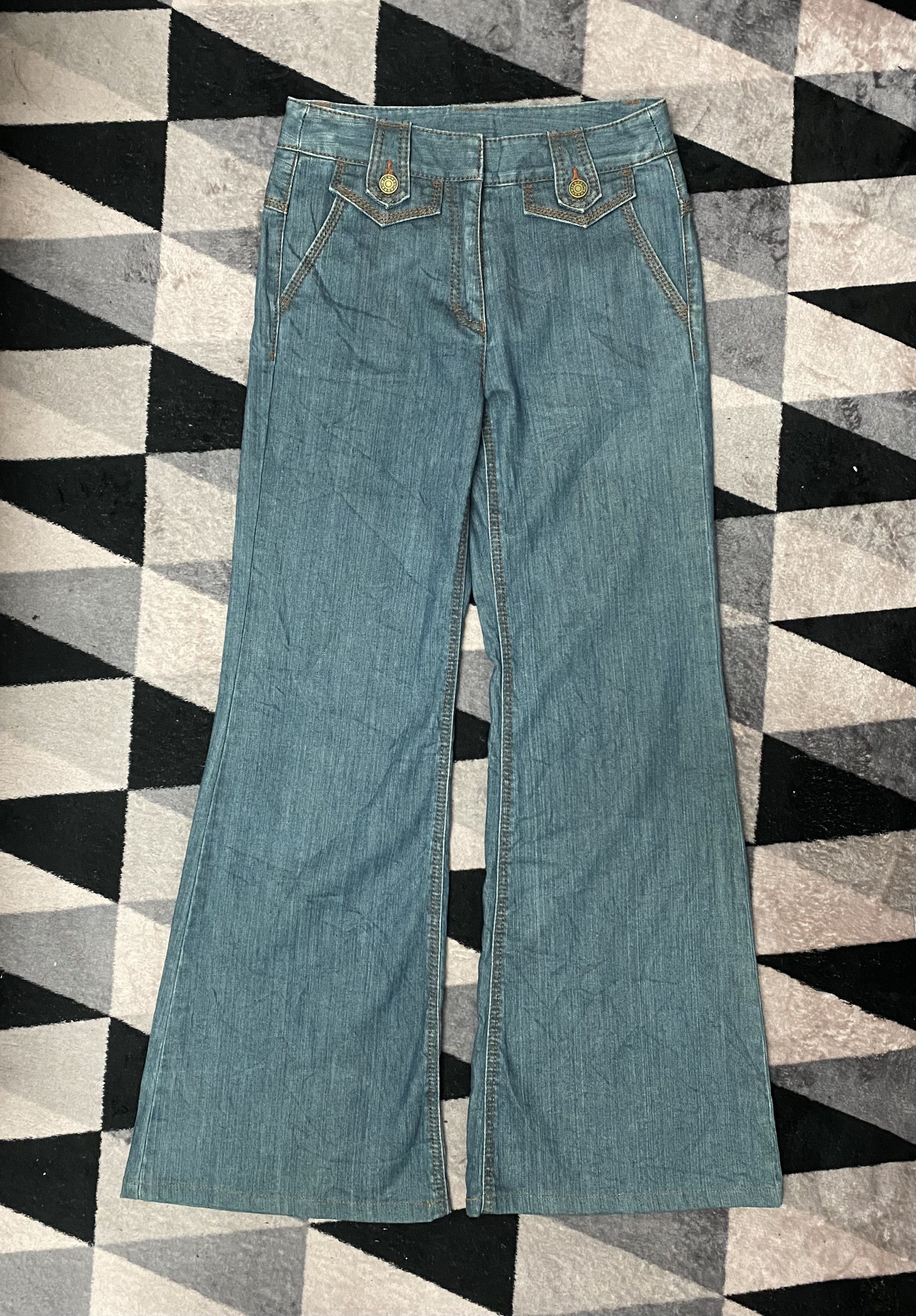 Michael Kors Michael Kors Onward Kashiyama Flared Denim Pants Size 2 Size 28" / US 6 / IT 42 - 4 Thumbnail