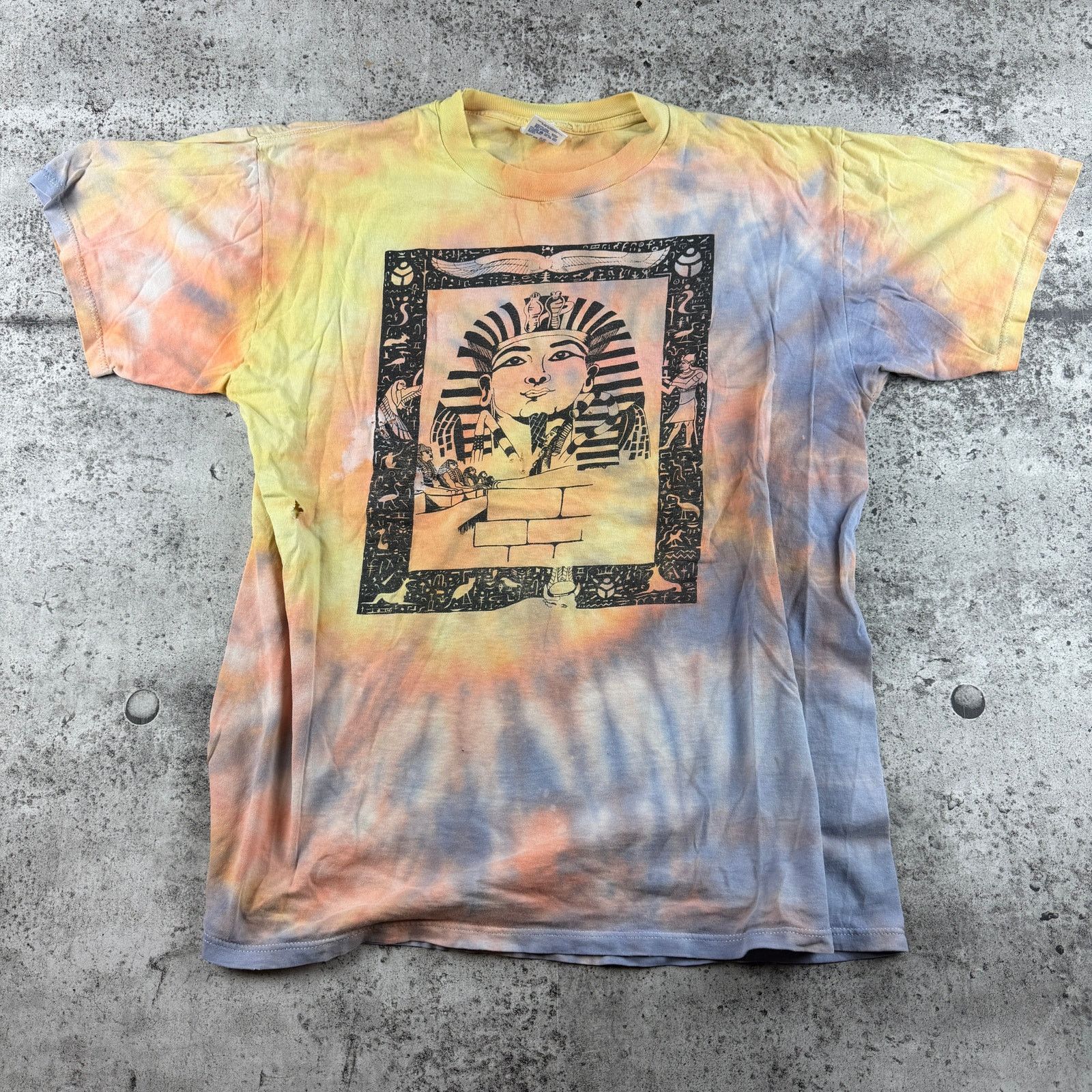 Jerzees Vintage Egypt Tye Dye Shirt Size Large USA Made Size US L / EU 52-54 / 3 - 1 Thumbnail