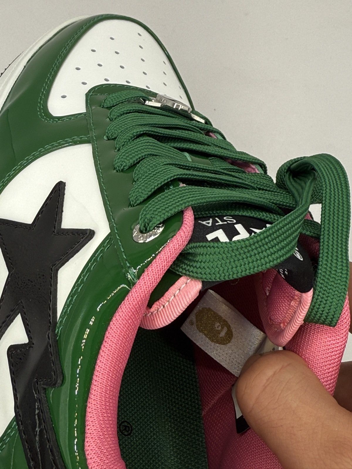 Bape A Bathing ape Bapesta # 1 green size 8.5 Size US 8.5 / EU 41-42 - 7 Thumbnail