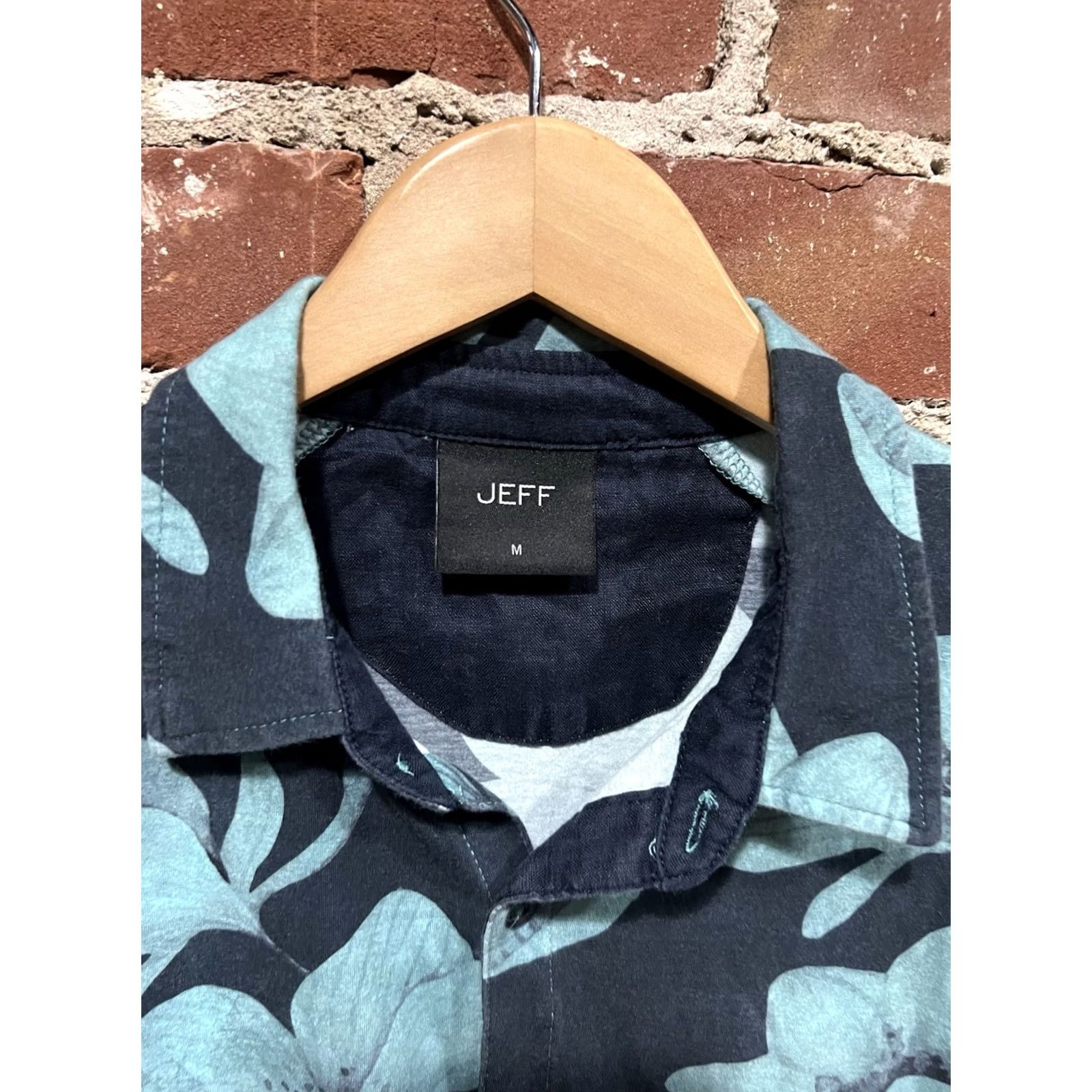 Vintage JEFF Shirt Mens Medium Premium Floral Green Short Sleeve Button Up Size US M / EU 48-50 / 2 - 2 Thumbnail