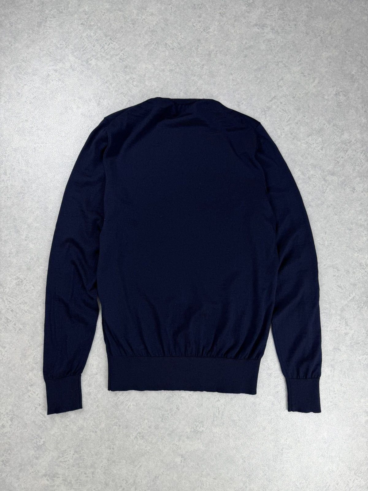 Dolce & Gabbana Dolce & Gabbana Men’s Wool Crewneck Sweater Navy Size 44 Size US S / EU 44-46 / 1 - 10 Thumbnail