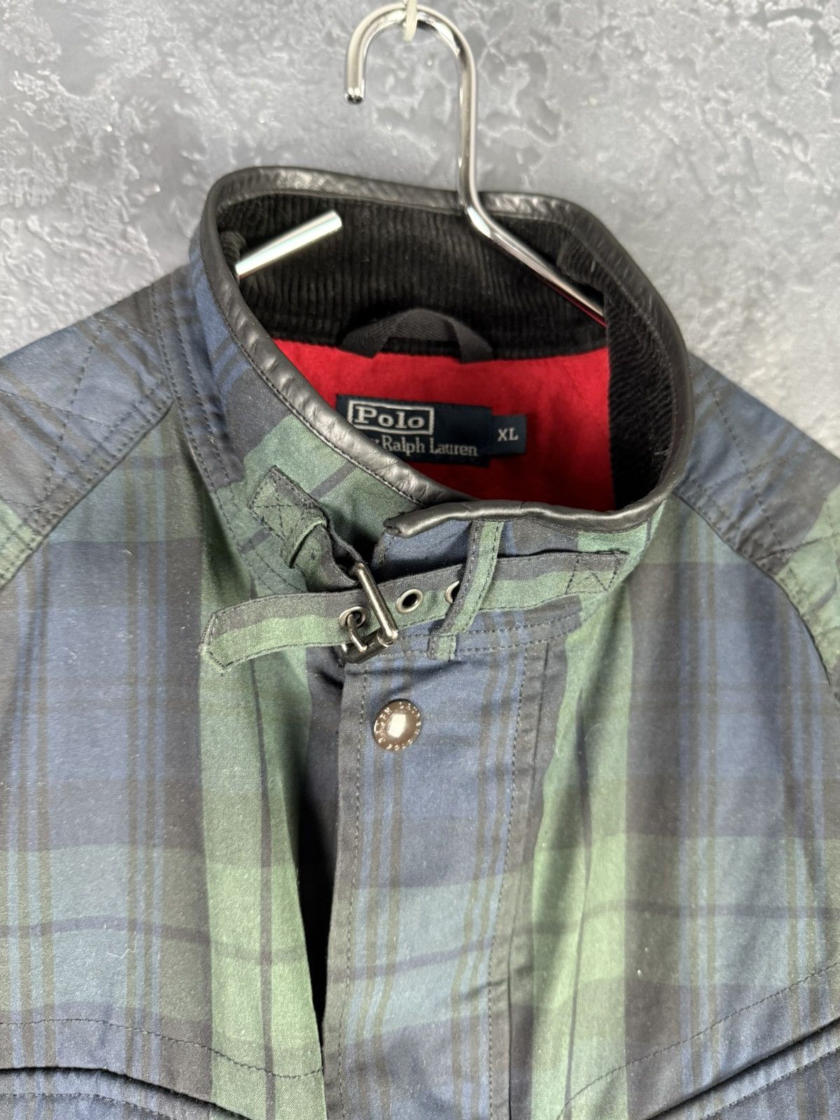 Polo Ralph Lauren Vintage Polo Ralph Lauren Mens Waxed Belted Motorcycl Jacket Size US XL / EU 56 / 4 - 10 Thumbnail