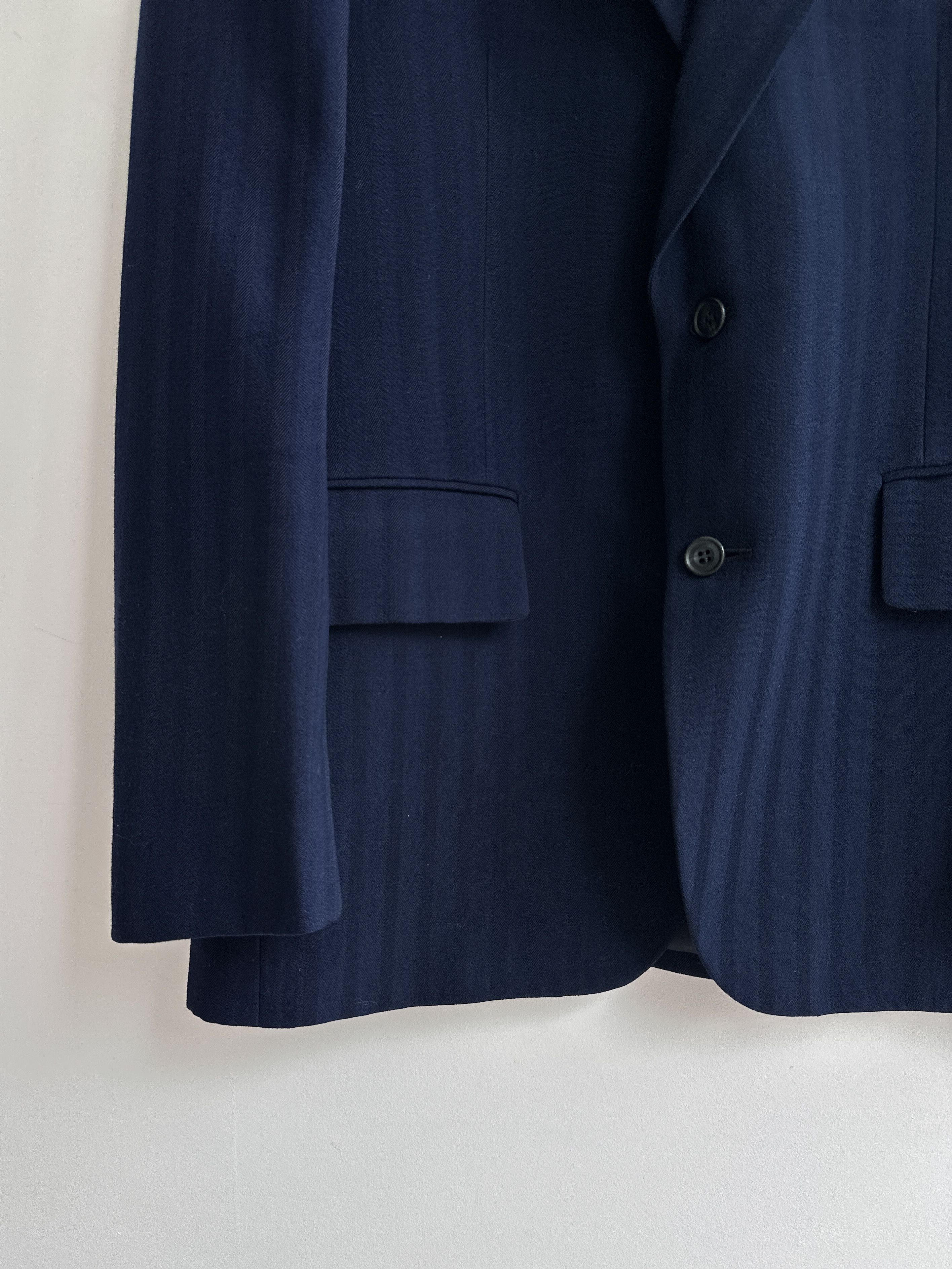 Burberry Vintage Burberry Blue Blazer Jacket Size 42R - 5 Thumbnail