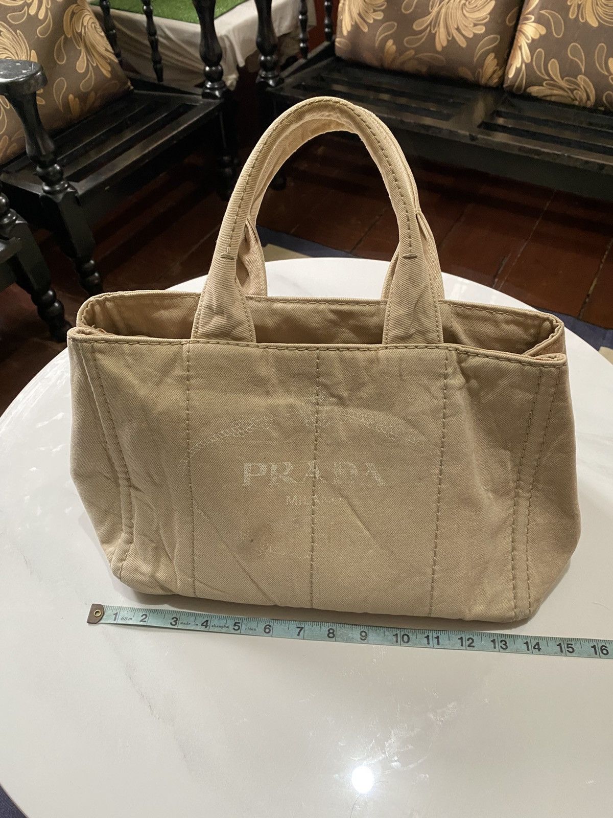 Prada Prada Canapa Tote Bags Size ONE SIZE - 10 Thumbnail