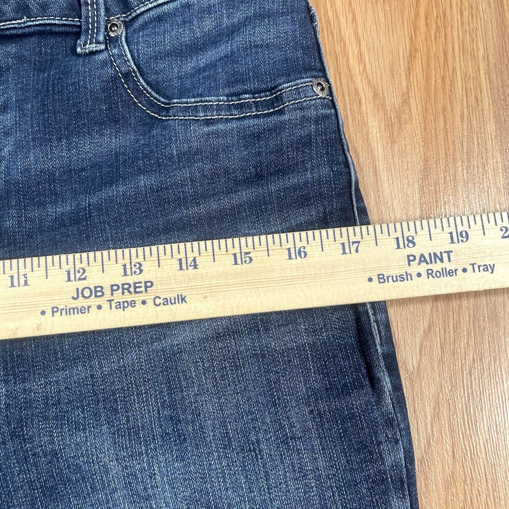 Vintage Maurices Jeans Womens Small Short Super High Rise Skinny Stretch Button Fly - Vintage Condition Size 28" / US 6 / IT 42 - 6 Thumbnail