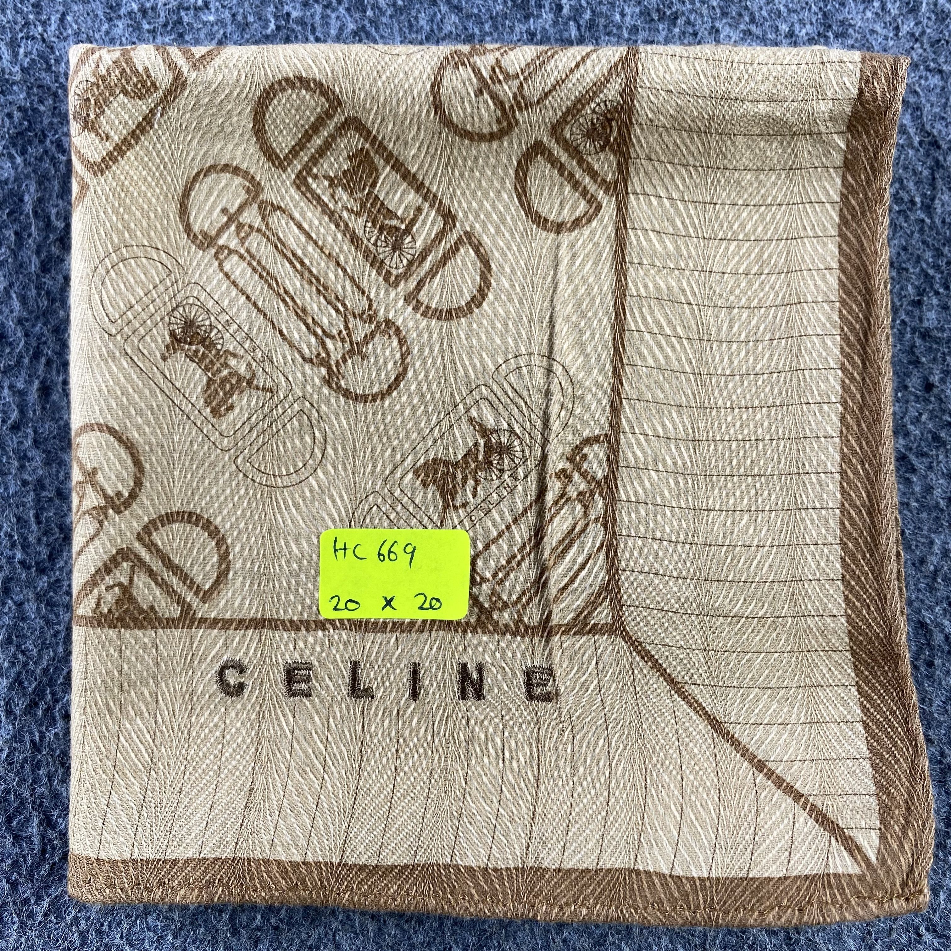 Celine × Vintage Celine Handkerchief/Neckerchief/Bandana HC669 Size ONE SIZE - 5 Thumbnail