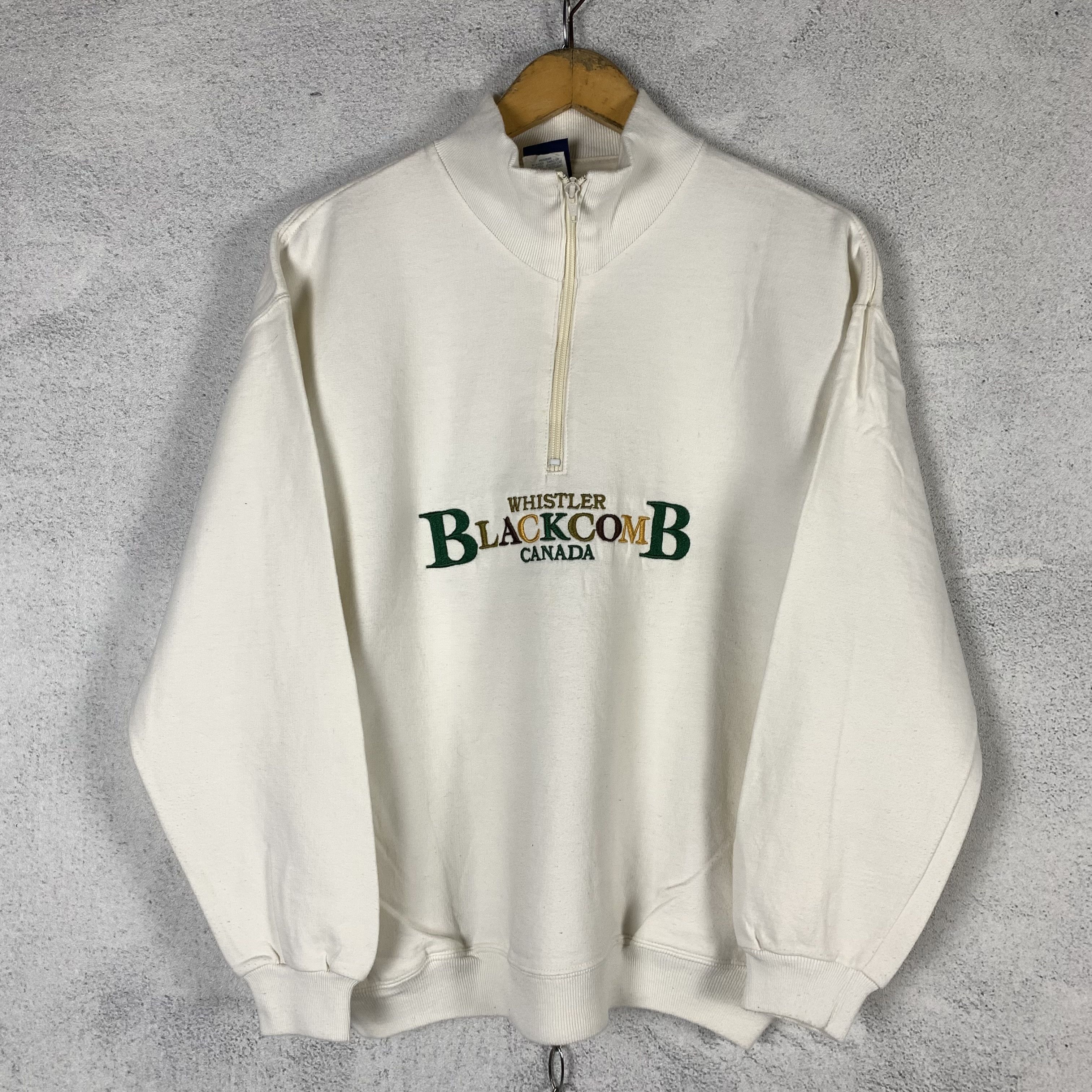 Vintage Vintage The Whistler Blackcomb Canada Halfzip Sweatshirt Size US S / EU 44-46 / 1 - 1 Thumbnail