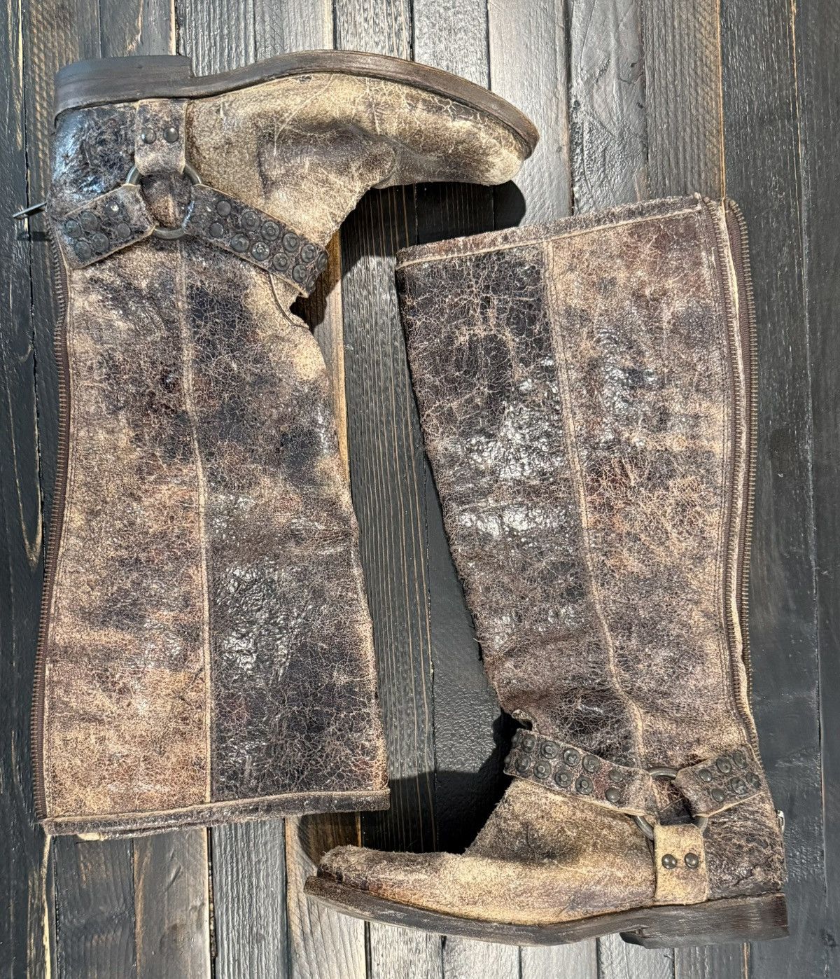 Frye Frye distressed leather boots Size US 6 / IT 36 - 1 Thumbnail