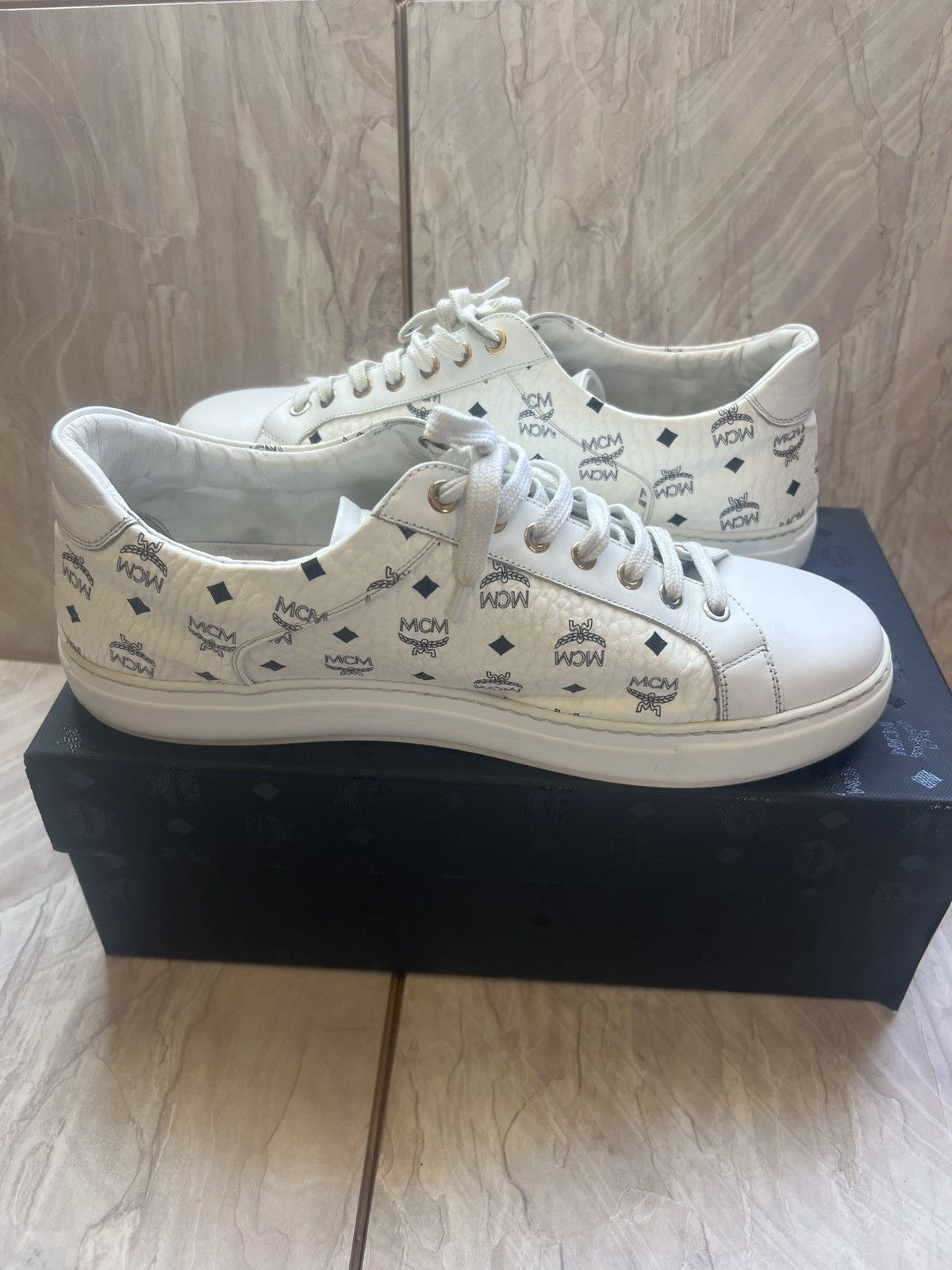 MCM MCM Terrain Lo Visetos Sneakers Size US 12 / EU 45 - 3 Thumbnail