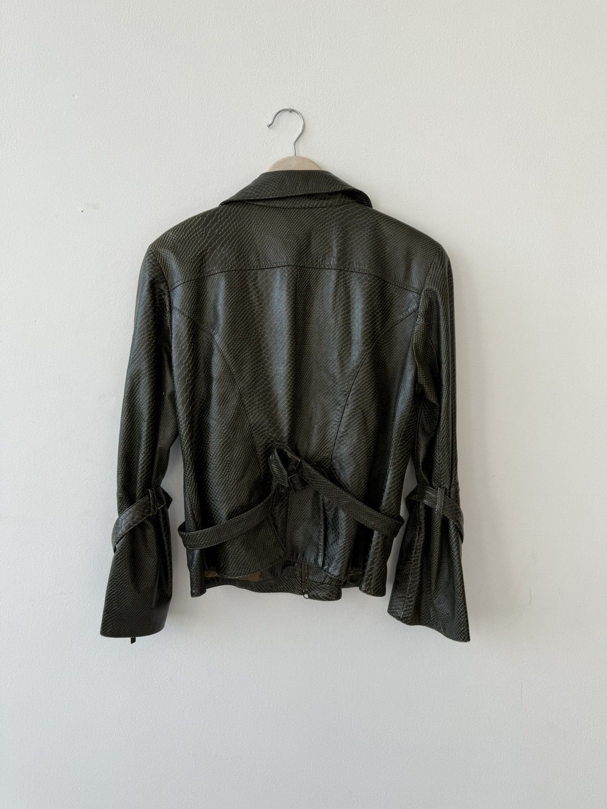 Other Vintage Madeleine Lamb Nappa Leather Jacket Green Size L Size L / US 10 / IT 46 - 7 Thumbnail