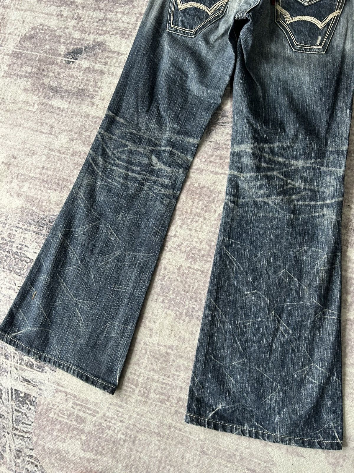 If Six Was Nine 503 Super Flared Mudwash Jeans Size 31" - 6 Thumbnail