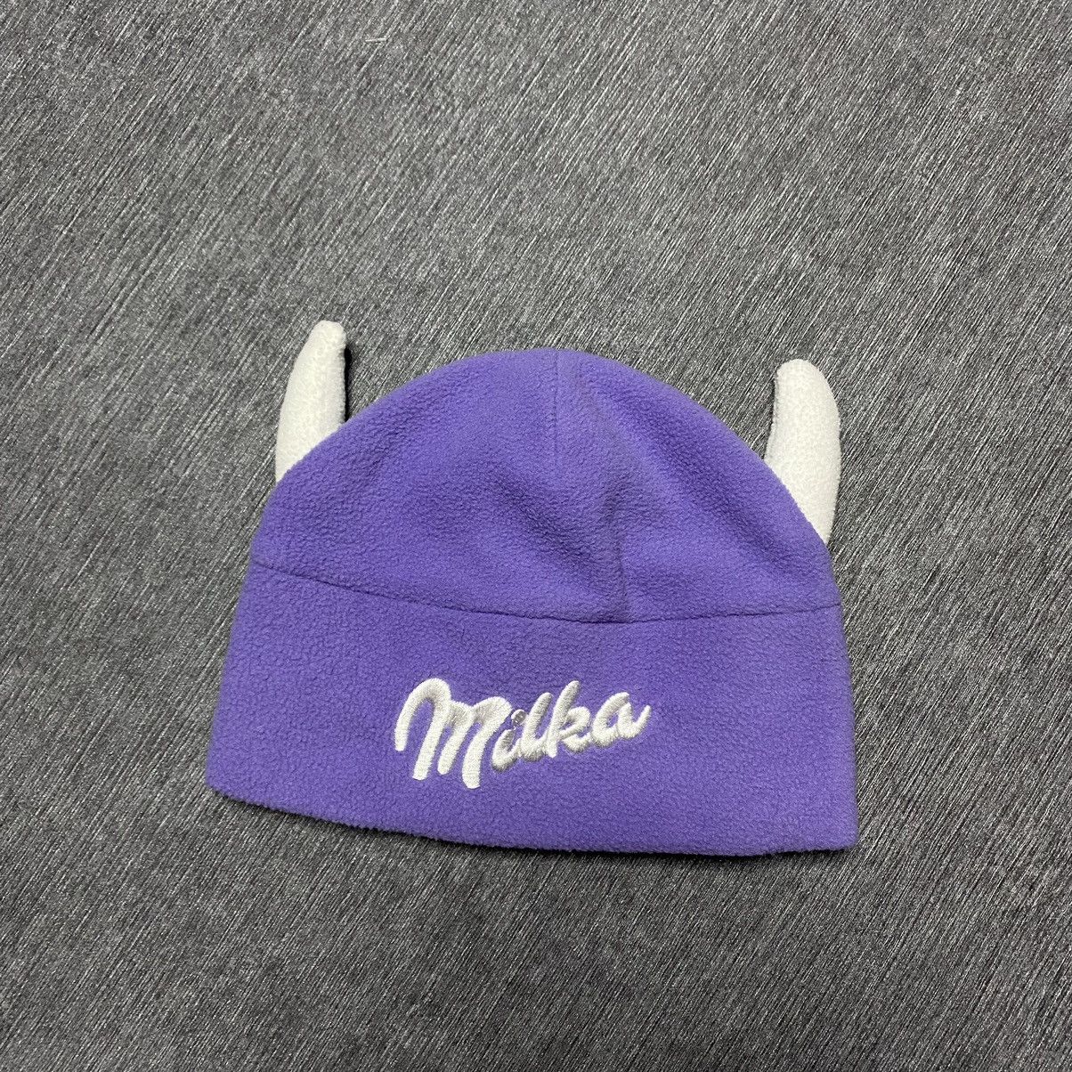 Vintage Y2K Crazy beanie Hat Milka vintage Size ONE SIZE - 1 Thumbnail