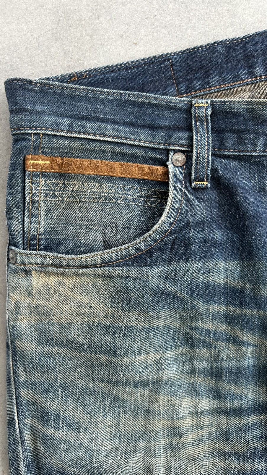 Edwin EDWIN EXCLUSIVE VINTAGE FADED WASHED DENIM Size US 36 / EU 52 - 5 Thumbnail