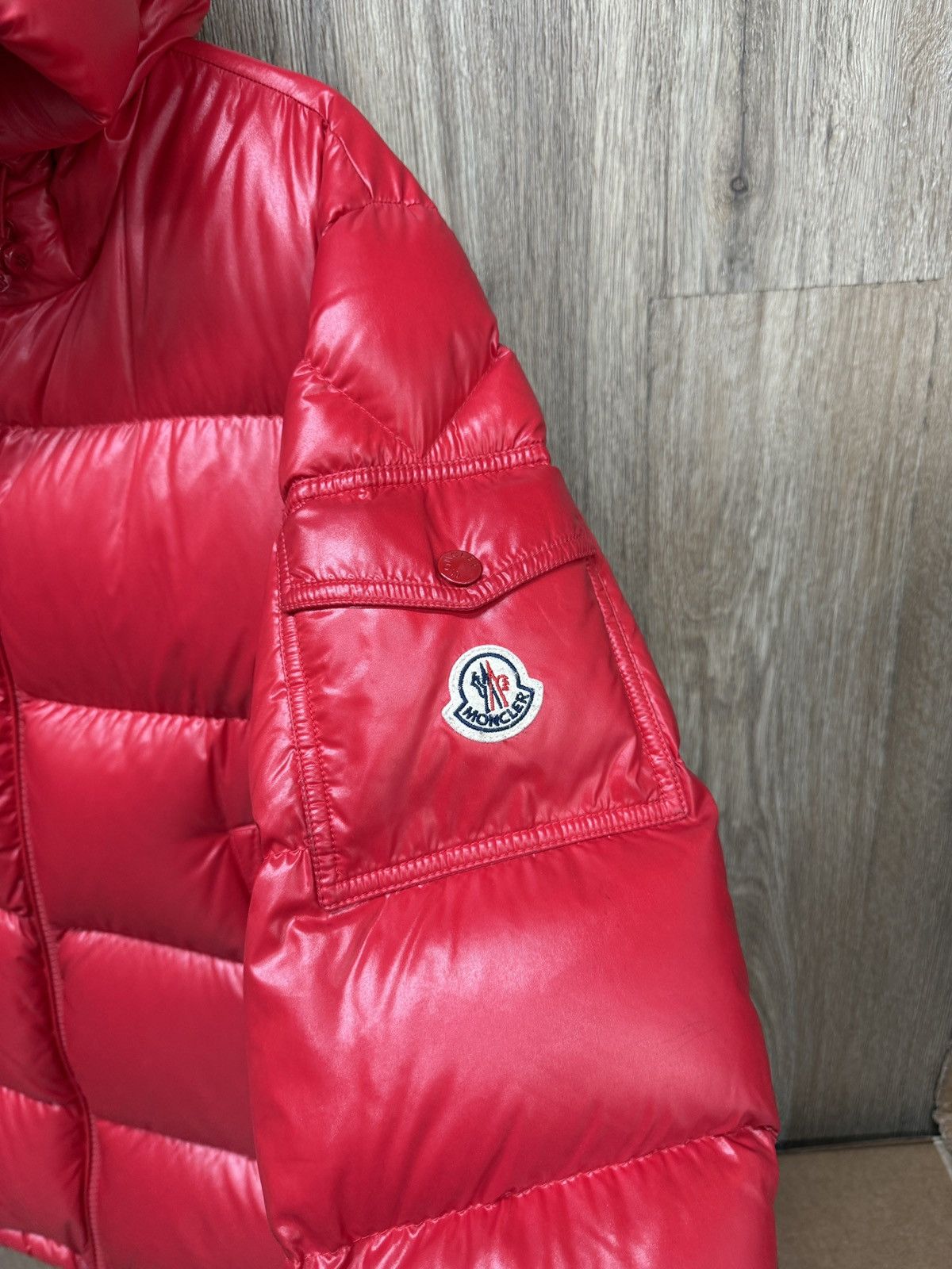 Moncler Moncler Red Maya Puffer Jacket Size US S / EU 44-46 / 1 - 7 Thumbnail