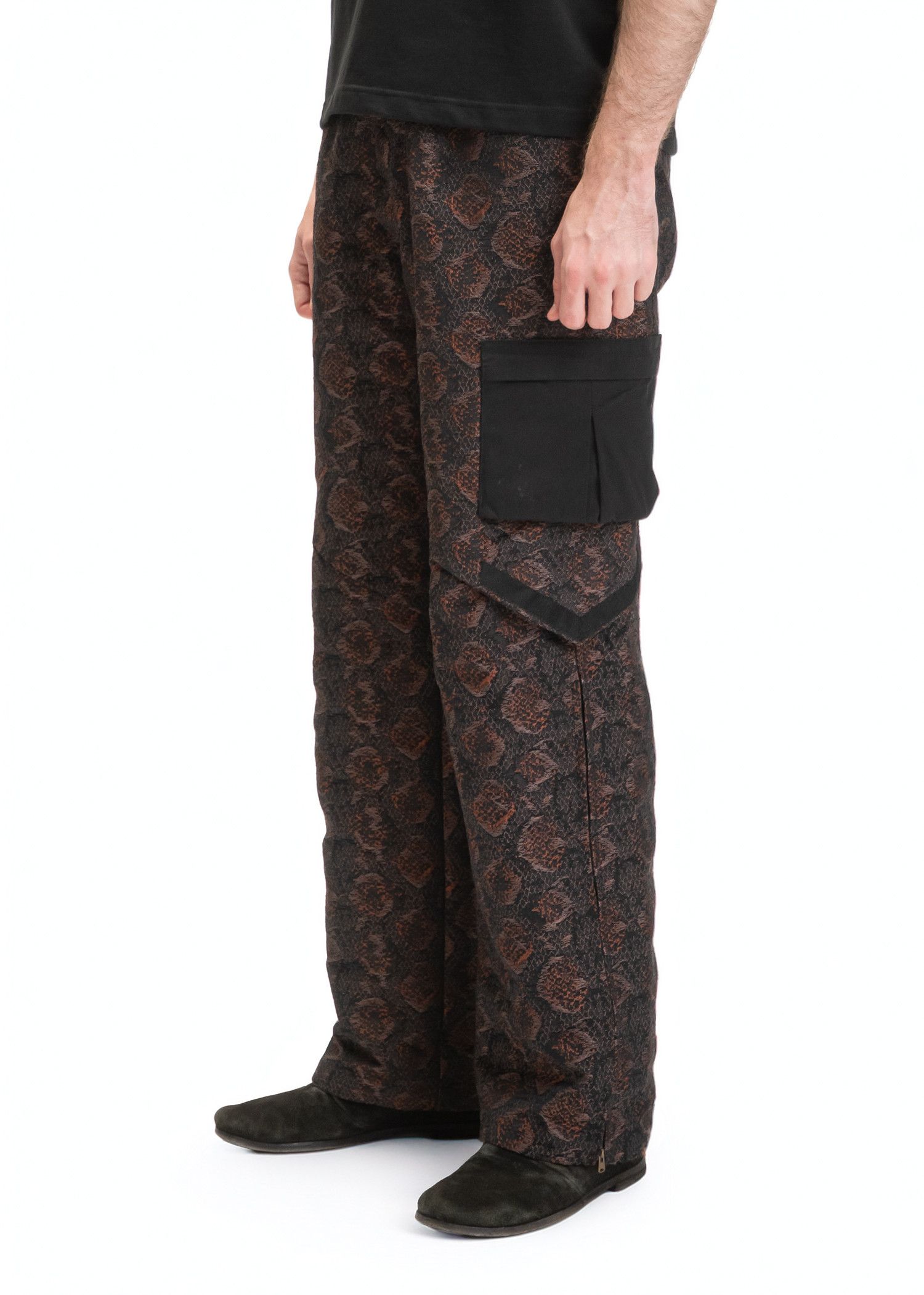 Kiko Kostadinov Kiko Kostadinov Bindra Snake Cargo Trousers Size US 30 / EU 46 - 4 Thumbnail
