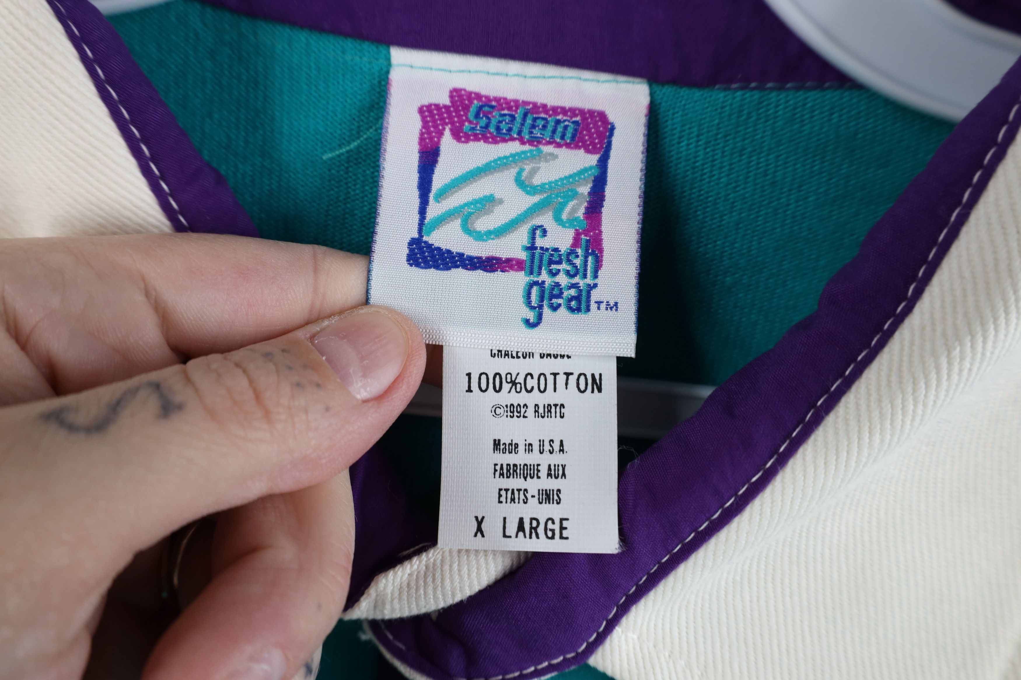 Vintage Vintage 90s Salem Cigarettes Long Sleeve Rugby Polo Shirt Size US XL / EU 56 / 4 - 7 Thumbnail