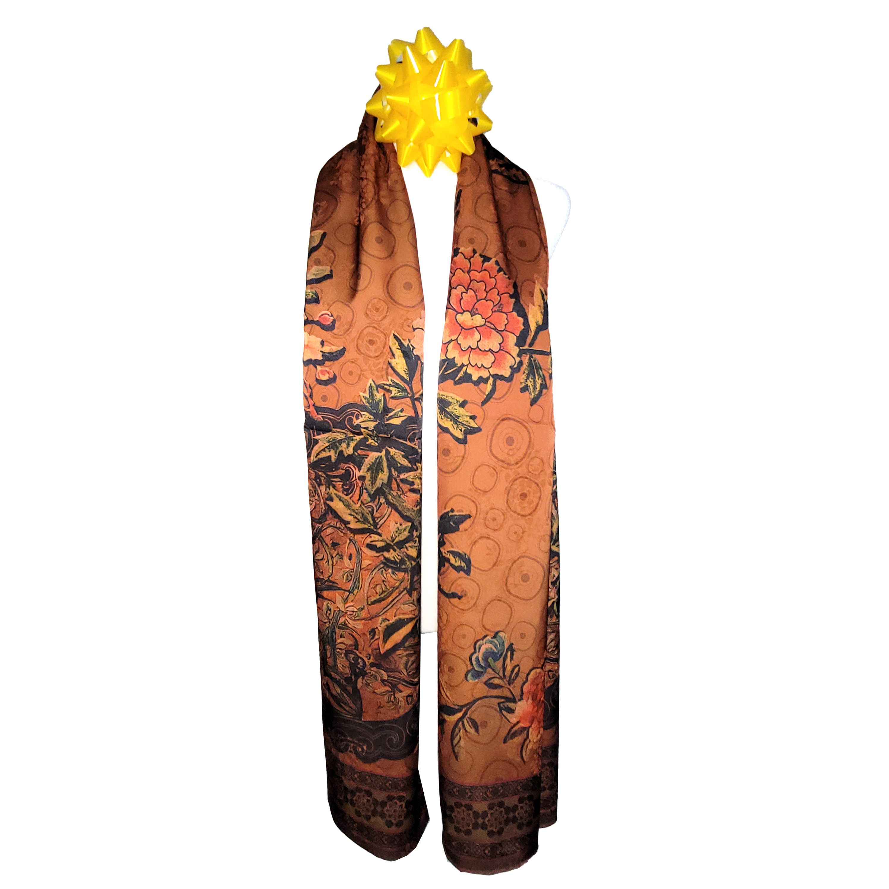 Other NWT Double-Sided Double-Layer Long Silk Scarf 27"x70" PK5989 Size ONE SIZE - 9 Thumbnail