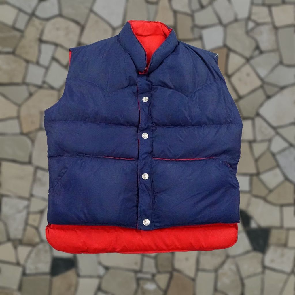 Vintage VINTAGE Miller Vest Mens Small Blue Red Reversible Puffer Gilet Down Western Size US S / EU 44-46 / 1 - 1 Thumbnail