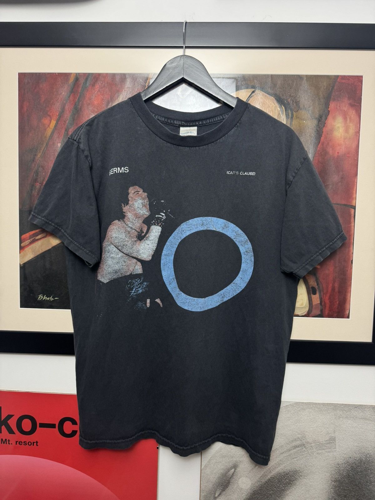 Band Tees Vintage Germs Cat's Clause Punk Rock Band Tee Washed Rare Size US L / EU 52-54 / 3 - 1 Thumbnail