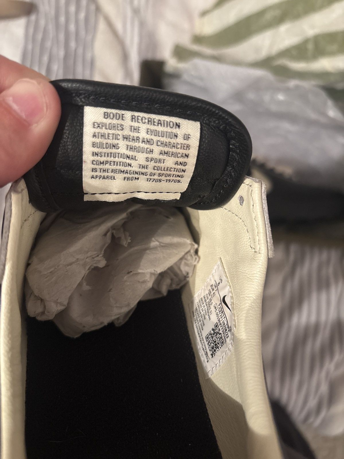 Bode × Nike Bode x Nike Astro Grabber Black & Coconut Milk Size US 8 / EU 41 - 4 Thumbnail