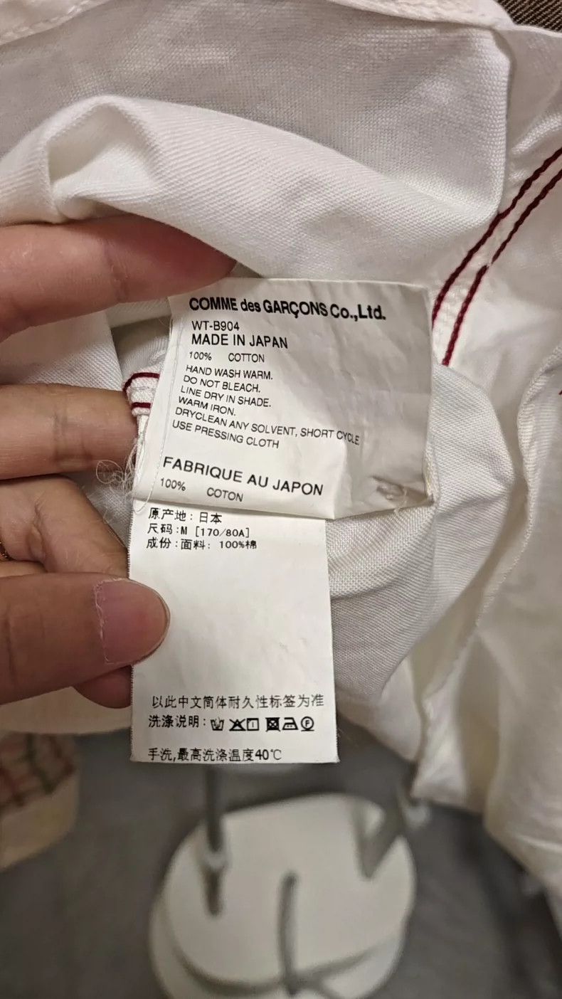 Junya Watanabe Junya Watanabe Stitched white shirt Size US M / EU 48-50 / 2 - 7 Thumbnail