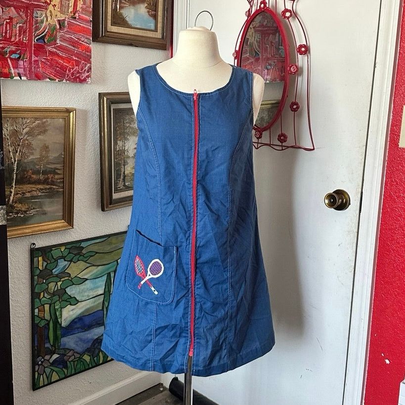 Other gilead blue red zip up tennis sleeveless dress Size S / US 4 / IT 40 - 1 Thumbnail