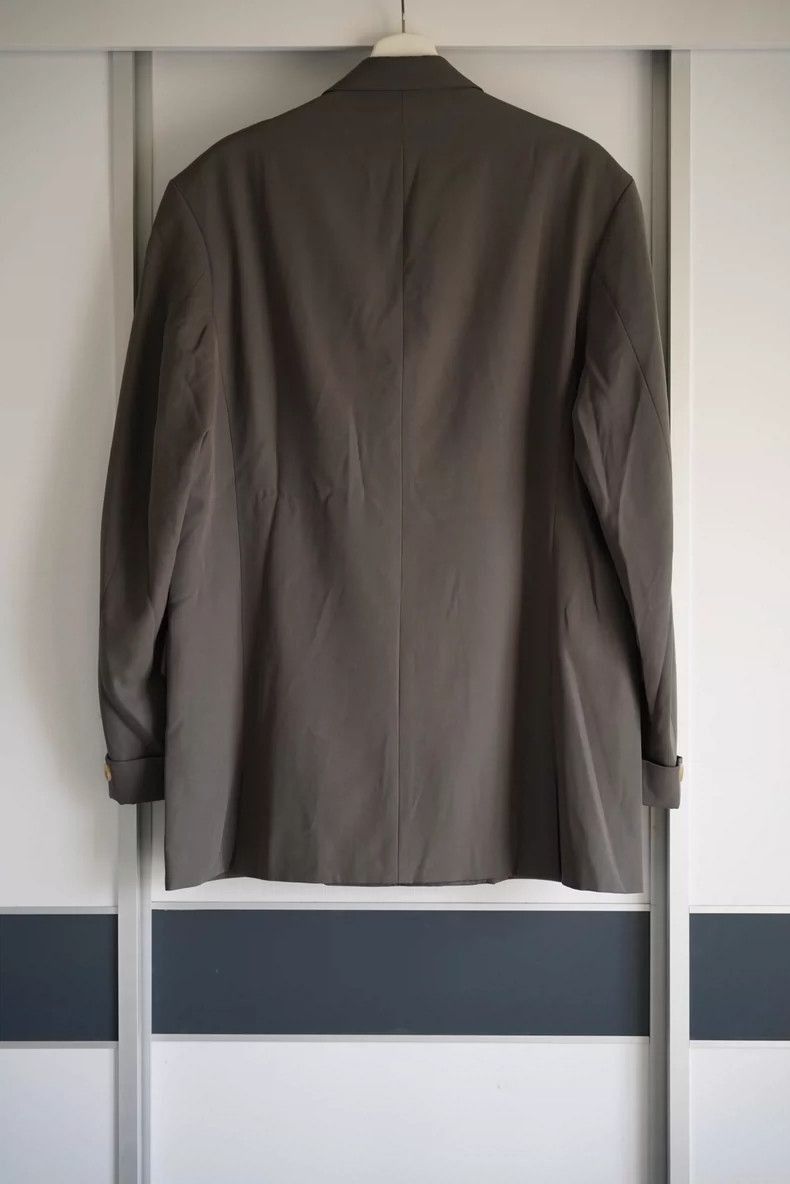 Yohji Yamamoto Yohji Yamamoto Yohji Yamamoto Double-Breasted Jacket in Gr Size US M / EU 48-50 / 2 - 2 Thumbnail