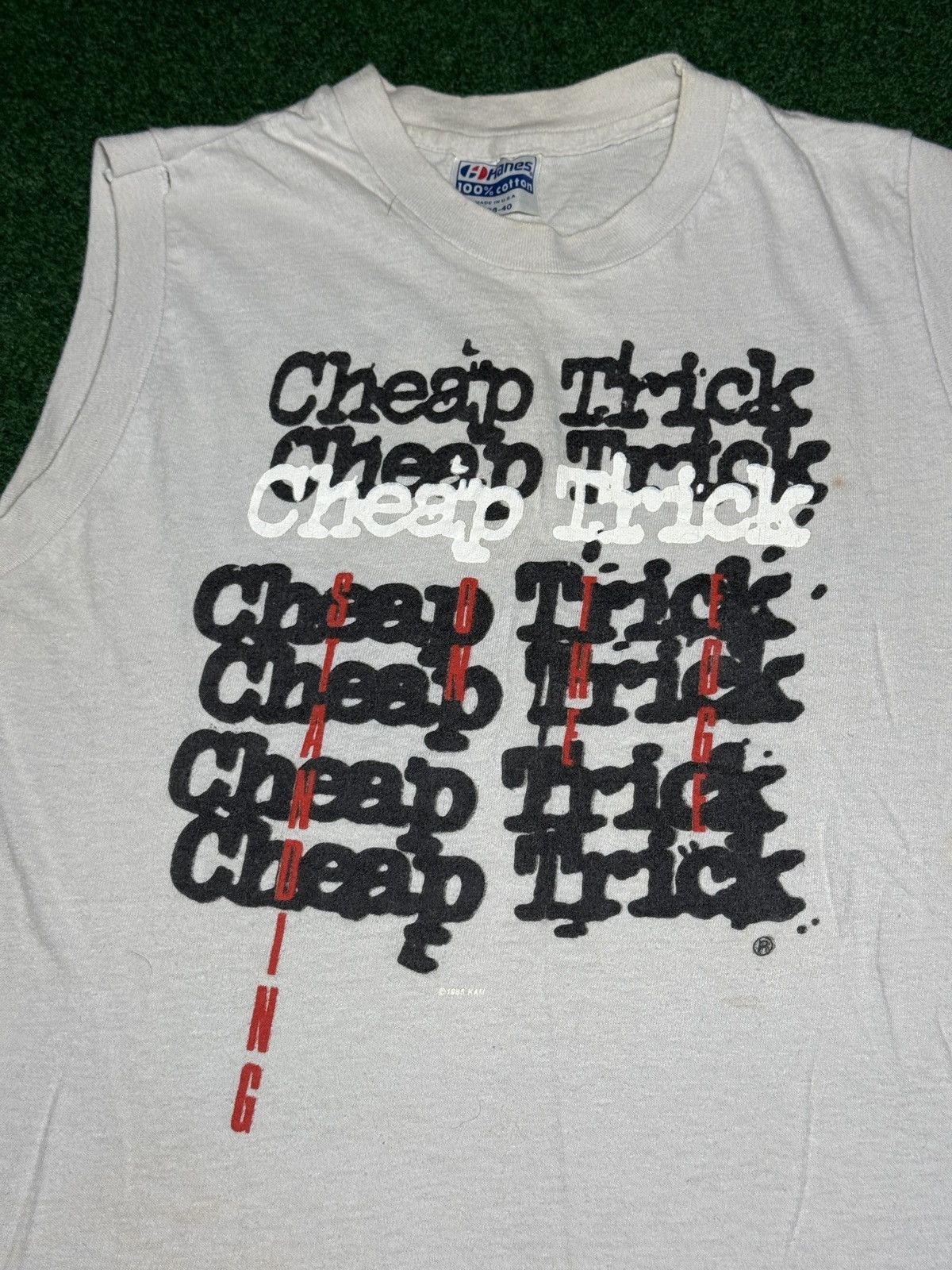 Band Tees × Vintage Vtg 80s Cheap Trick Standing On The Edge Sleeveless Tank Top Size US S / EU 44-46 / 1 - 2 Thumbnail