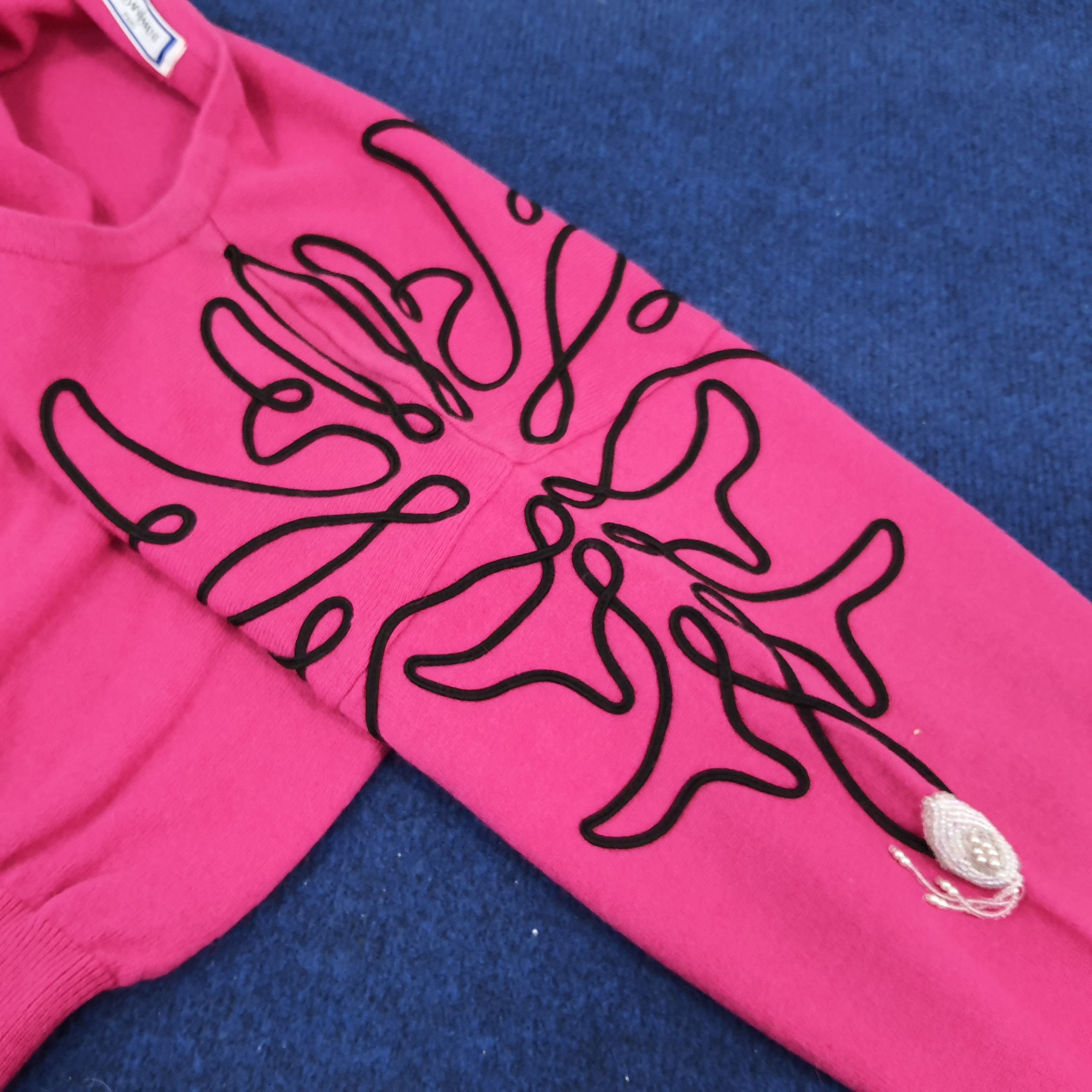 Vintage × Yves Saint Laurent Vintage Yves Saint Laurent Paris YSL Designer Sweatshirts Size S / US 4 / IT 40 - 4 Thumbnail