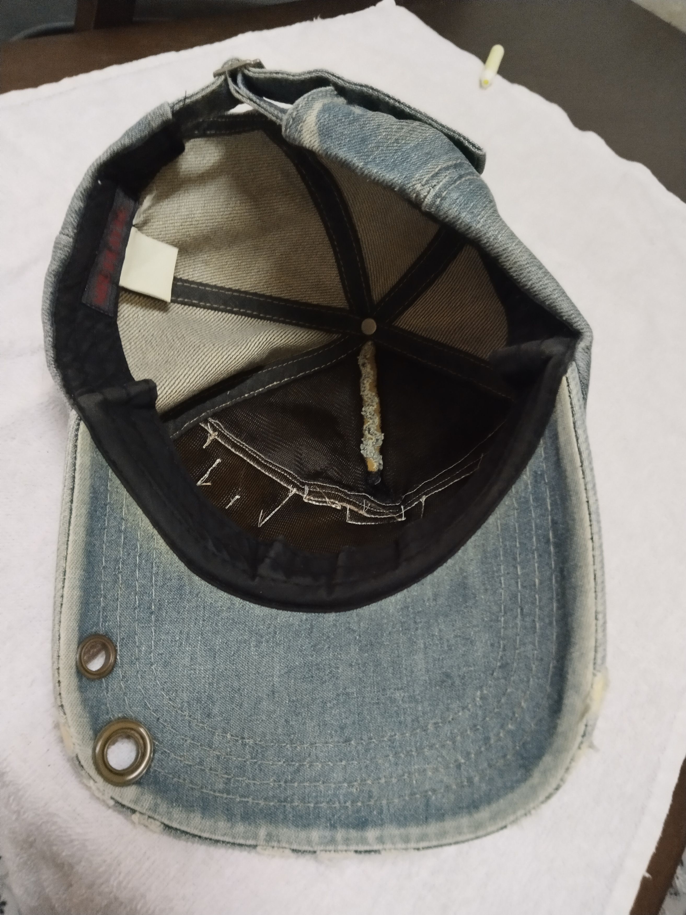 DENIM TEARS RARE LEGENDARY DENIM SOUL DISTRESSED HAT Size ONE SIZE - 4 Thumbnail