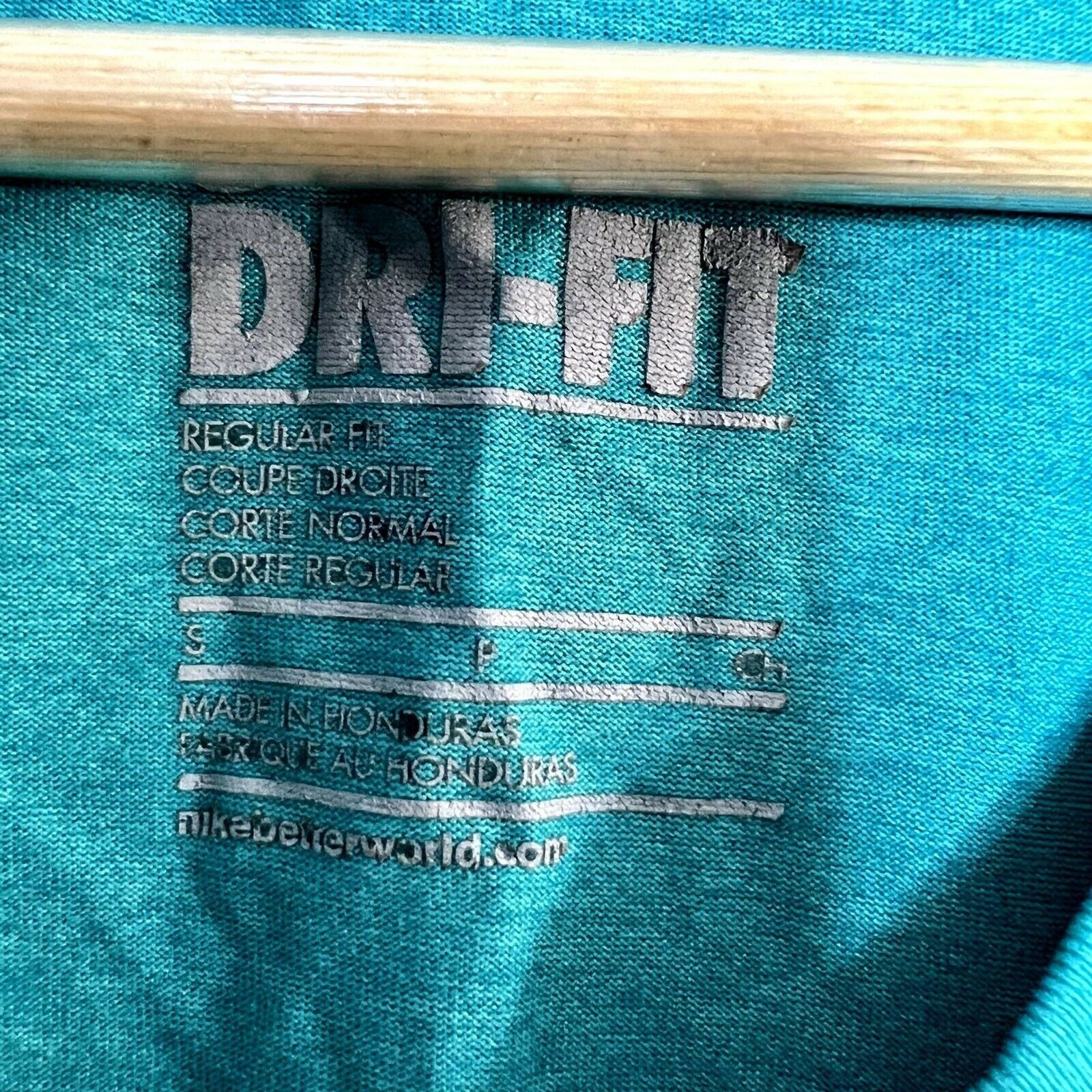 Nike Nike Teal Dri Fit V-Neck Tee Size S / US 4 / IT 40 - 7 Thumbnail