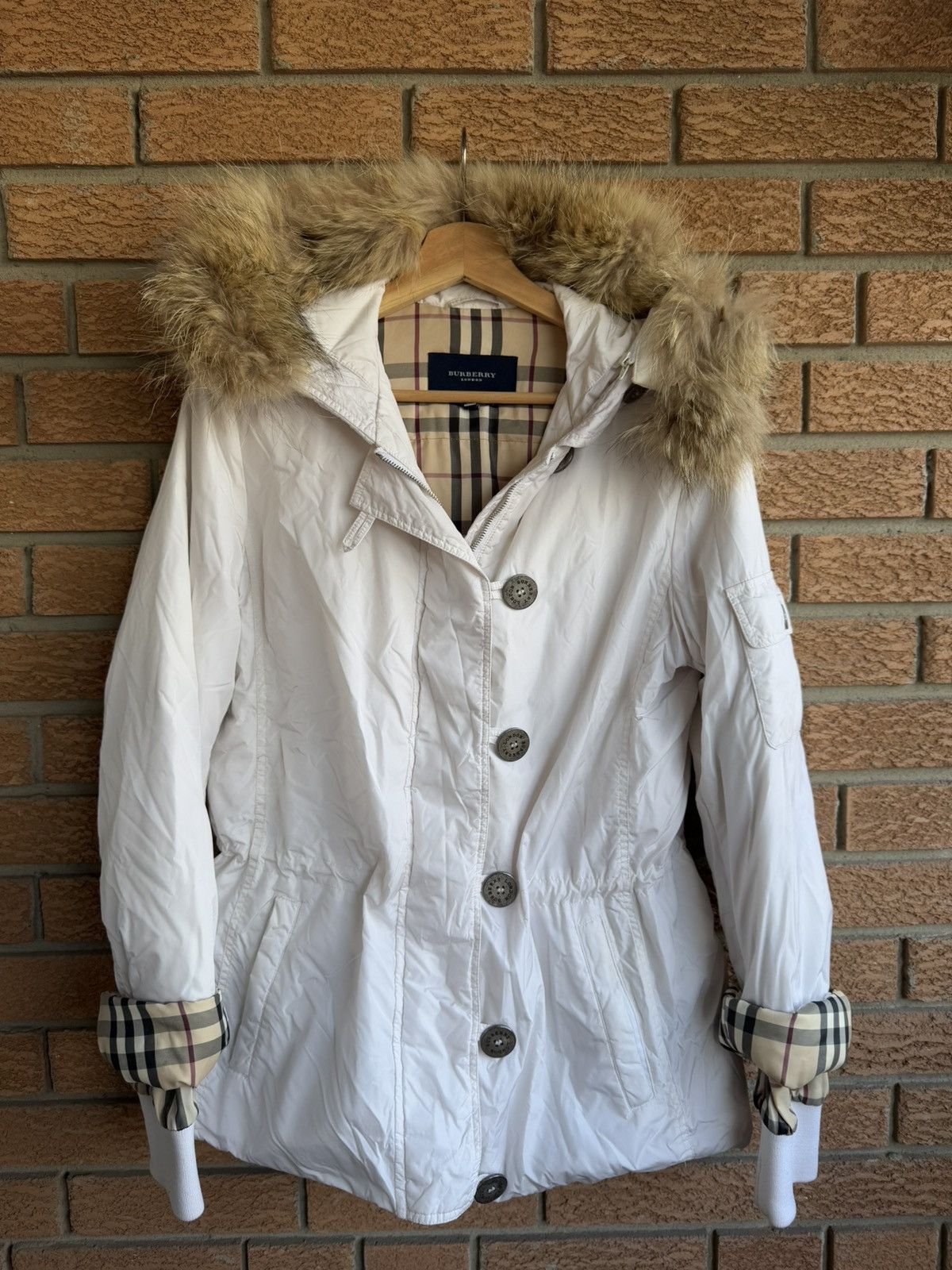 Burberry Burberry White Coat Jacket Women Size S / US 4 / IT 40 - 1 Thumbnail