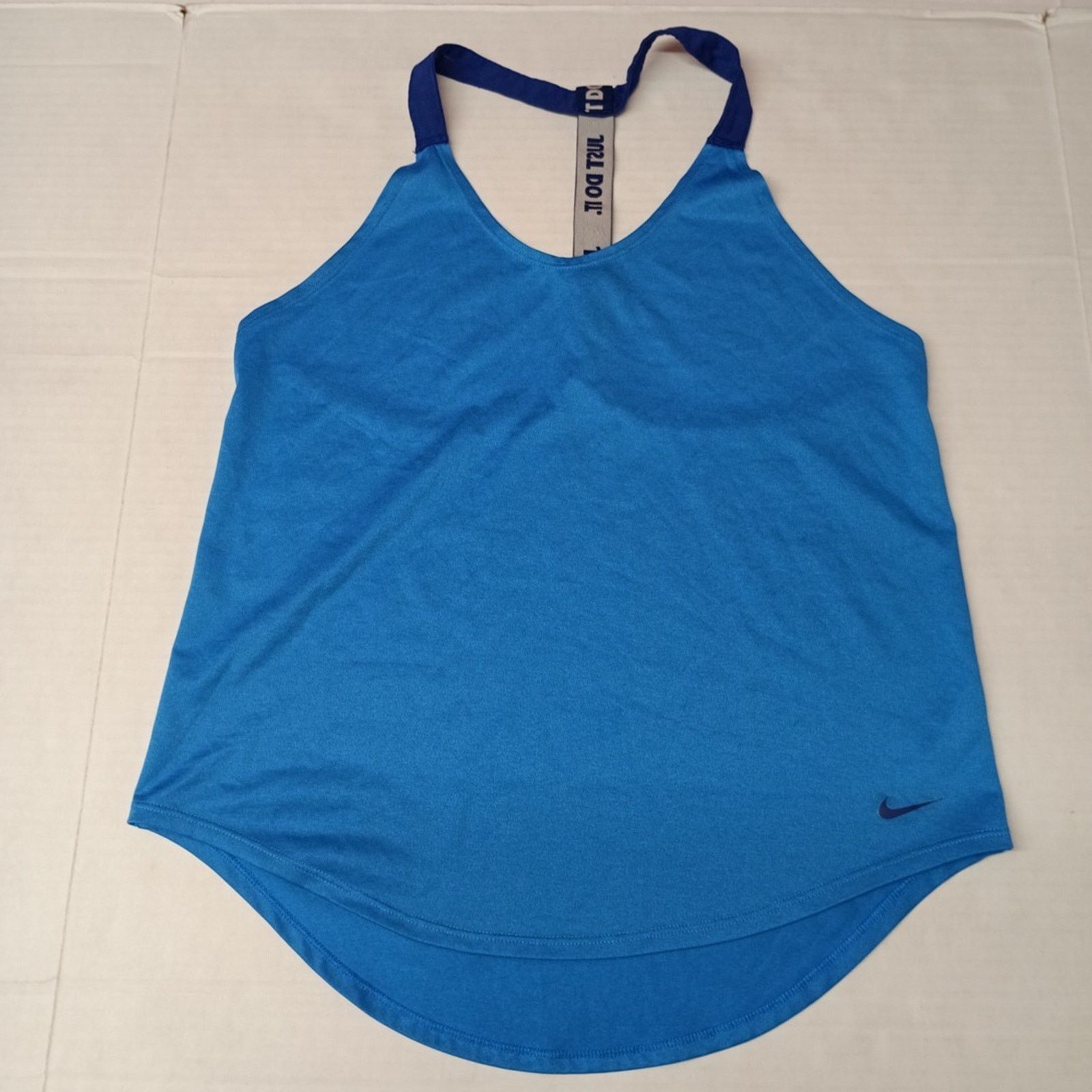 Nike Nike Dri-Fit Just Do It Blue Racer Back Women’s Tank Top M Size M / US 6-8 / IT 42-44 - 1 Thumbnail