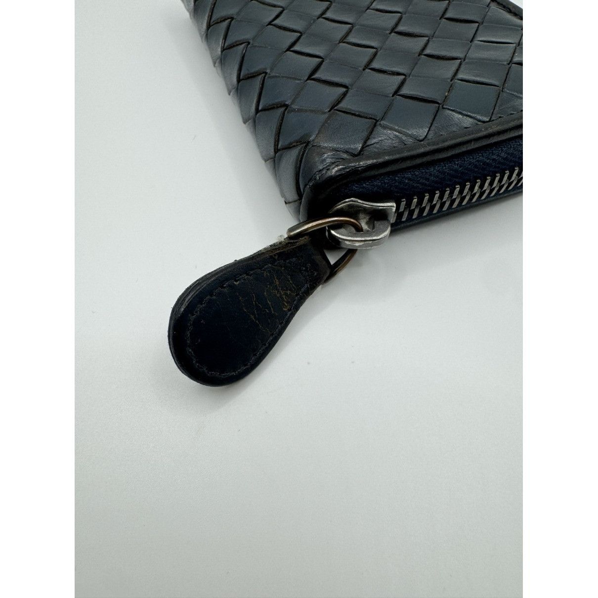 Bottega Veneta navy leather intrecciato bottega veneta wallet Size ONE SIZE - 4 Thumbnail