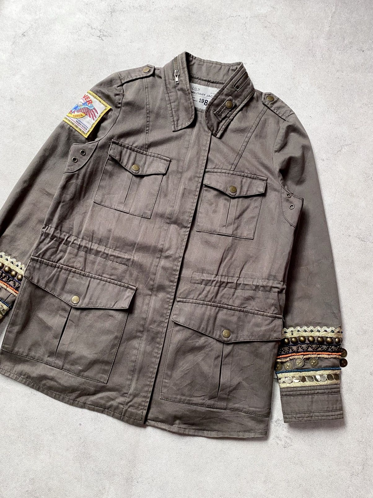 Japanese Brand JS New York Military Jacket Multipocket W/ Handcraft Accent Size US M / EU 48-50 / 2 - 3 Thumbnail
