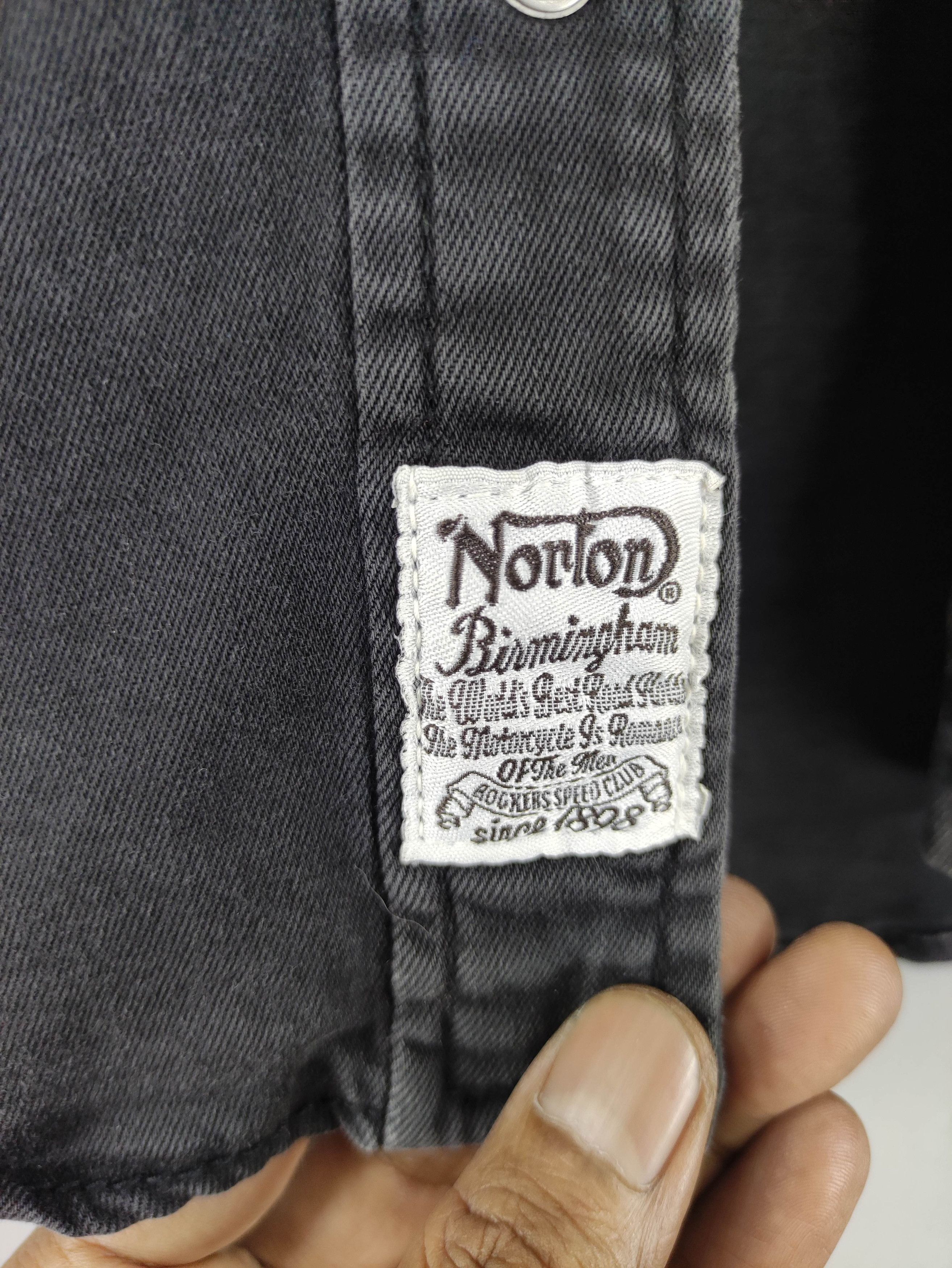 Norton Vintage Norton Embroidered Logo Hooded Jacket Size US XL / EU 56 / 4 - 4 Thumbnail